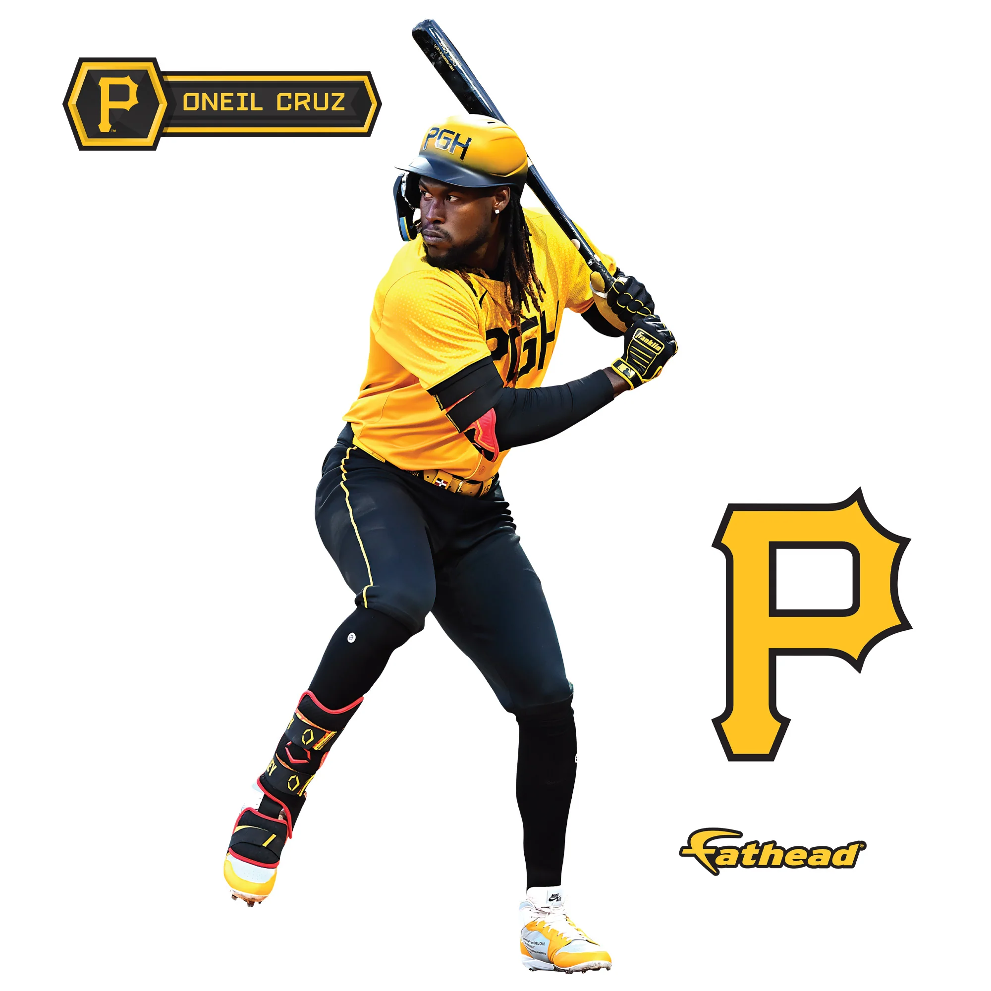 Oneil Cruz - RealBig City Connect Collection - Official MLB - Pittsburgh Pirates - Reusable Vinyl Wall Decals - Image 6