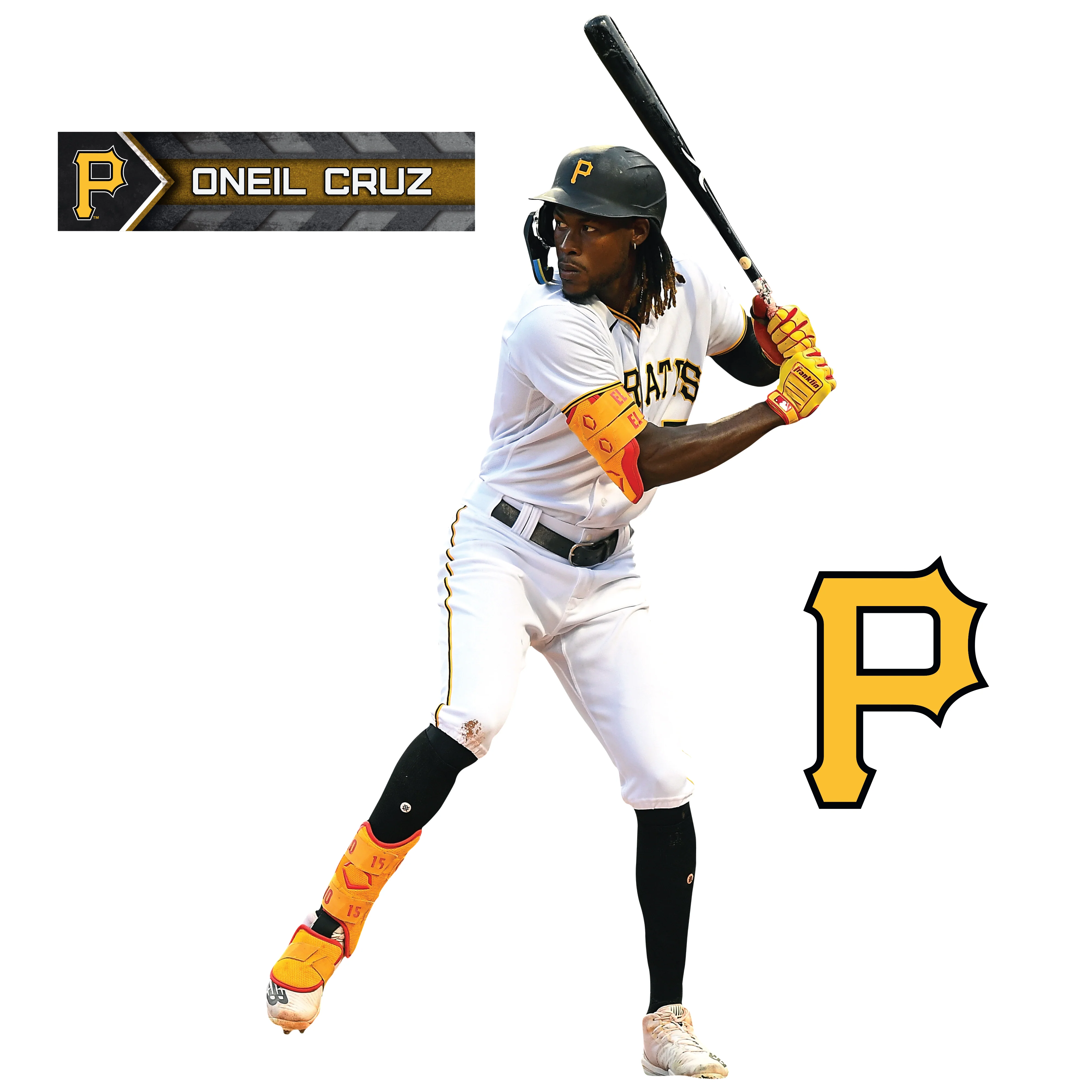 Oneil Cruz - RealBig Collection - Official MLB - Pittsburgh Pirates - Reusable Vinyl Wall Decals #1 - Image 2