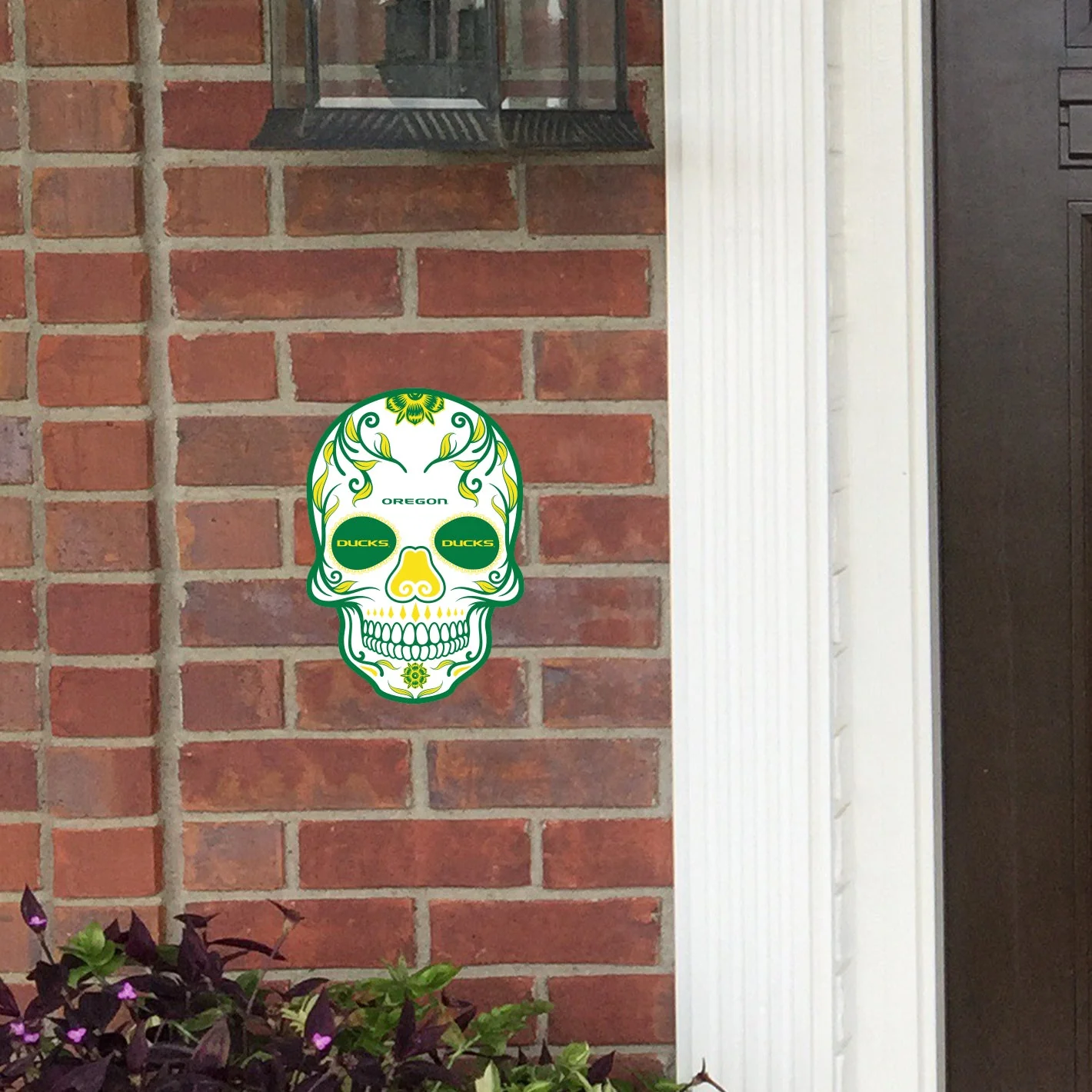 Oregon Ducks - Sugar Skull Logo - Outdoor Wall Decals - Official NCAA - Scratch Resistant Alumigraphics Smooth - Image 3