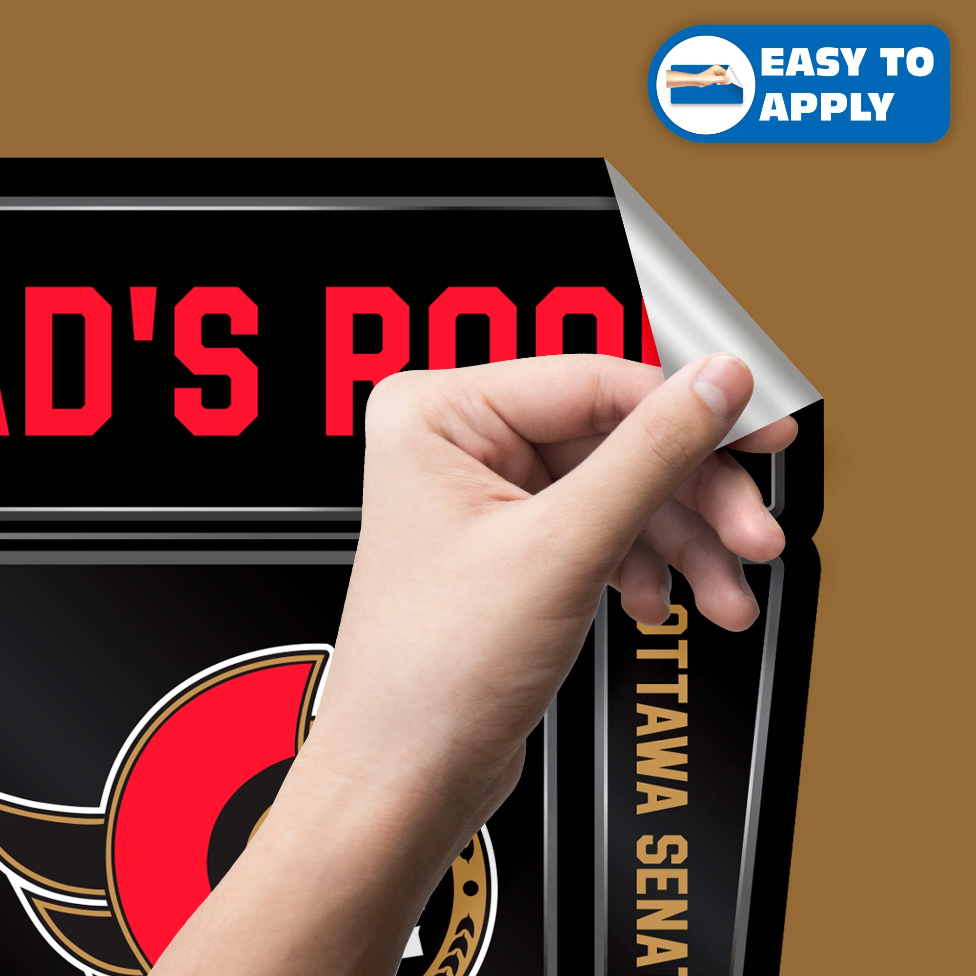 Ottawa Senators - Scoreboard Graphic - With Personalized Name - Official NHL - Vinyl Transfer Decal - Image 4