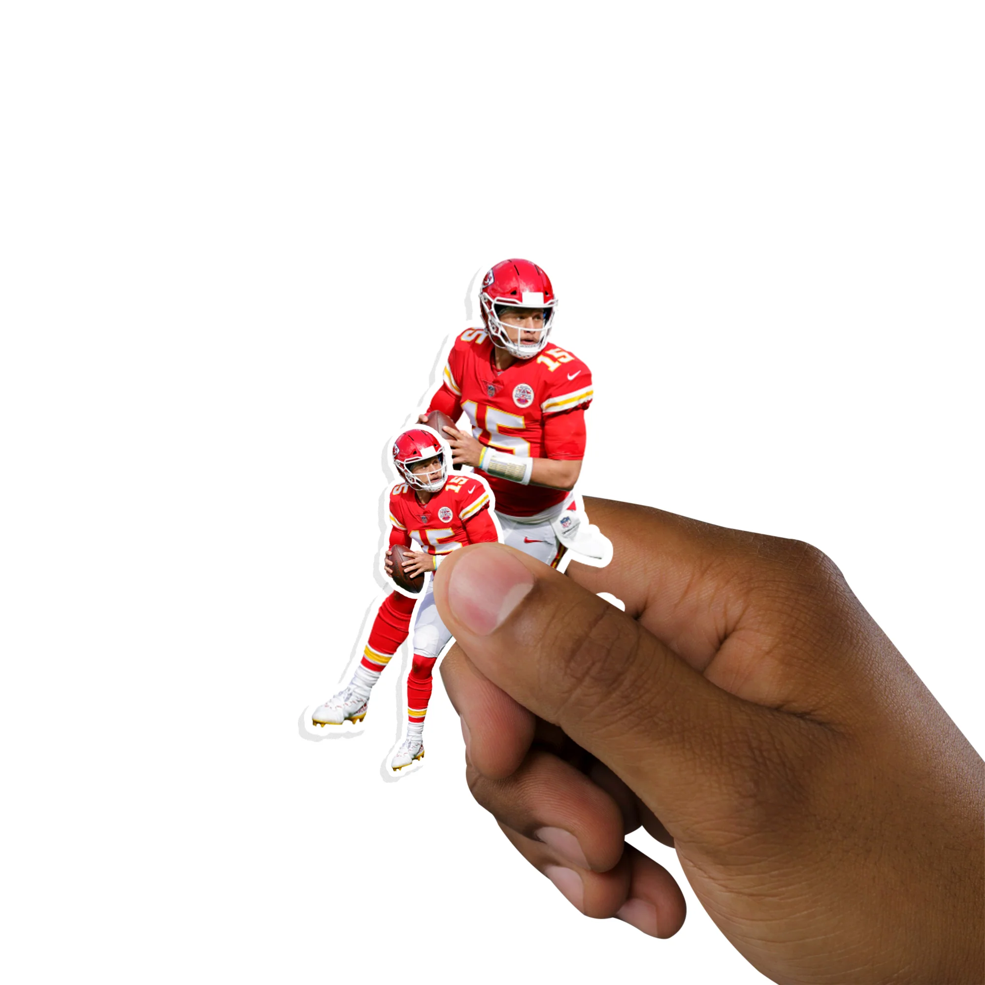 Patrick Mahomes II - 5 Player Minis (Mixed Sizes) - Official NFL - Kansas City Chiefs - Reusable Vinyl Decals