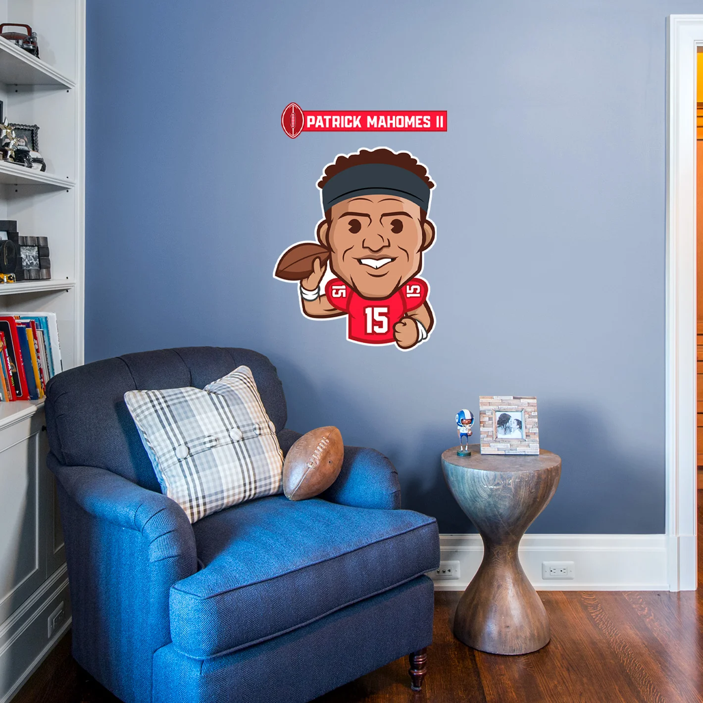 Patrick Mahomes II Emoji - RealBig Collection - Official NFLPA - Kansas City Chiefs - Reusable Vinyl Wall Decals - Image 4