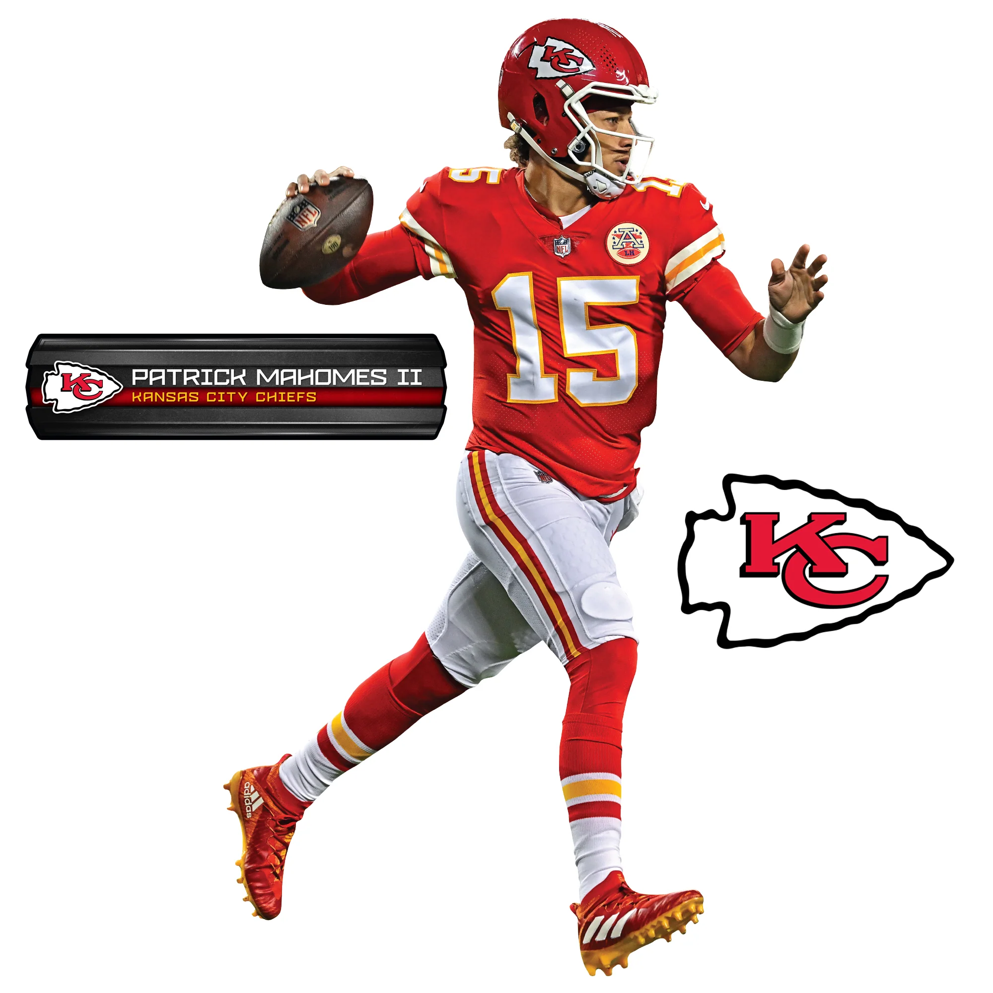 Patrick Mahomes II - RealBig Collection - Official NFL - Kansas City Chiefs - Reusable Vinyl Wall Decals #5 - Image 8