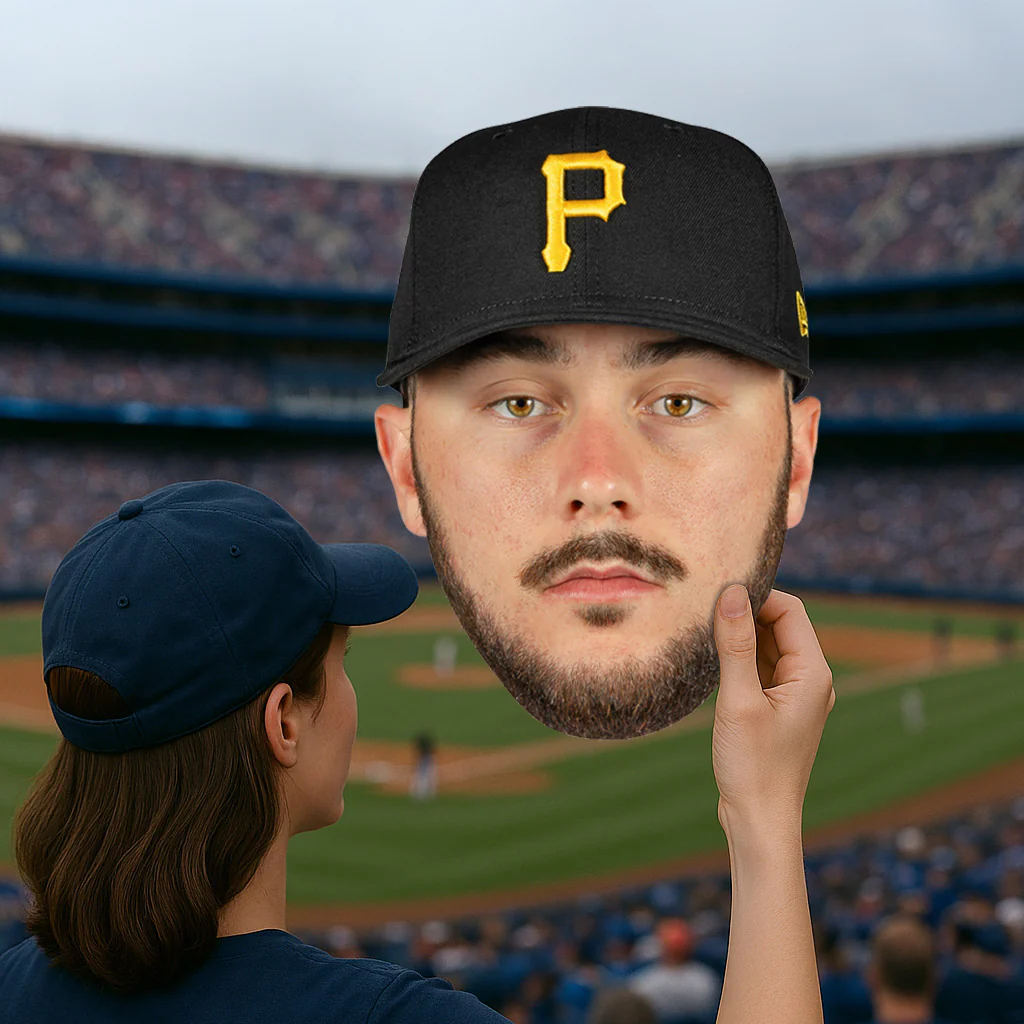 Paul Skenes - Big Head - Official MLB - Pittsburgh Pirates - Foam Core Cutout - Image 4