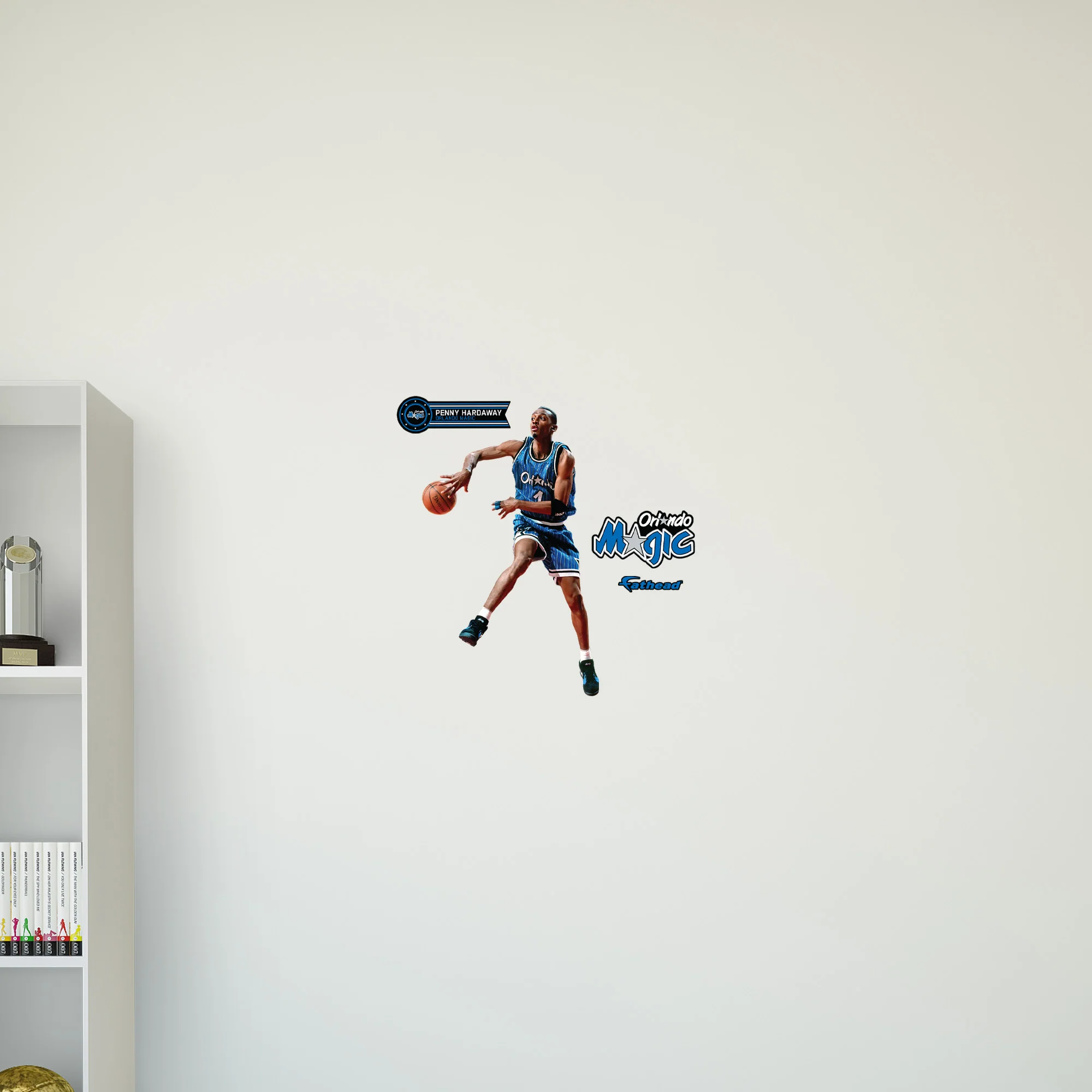 Penny Hardaway - RealBig Legend Collection - Official NBA - Orlando Magic - Reusable Vinyl Wall Decals - Image 7