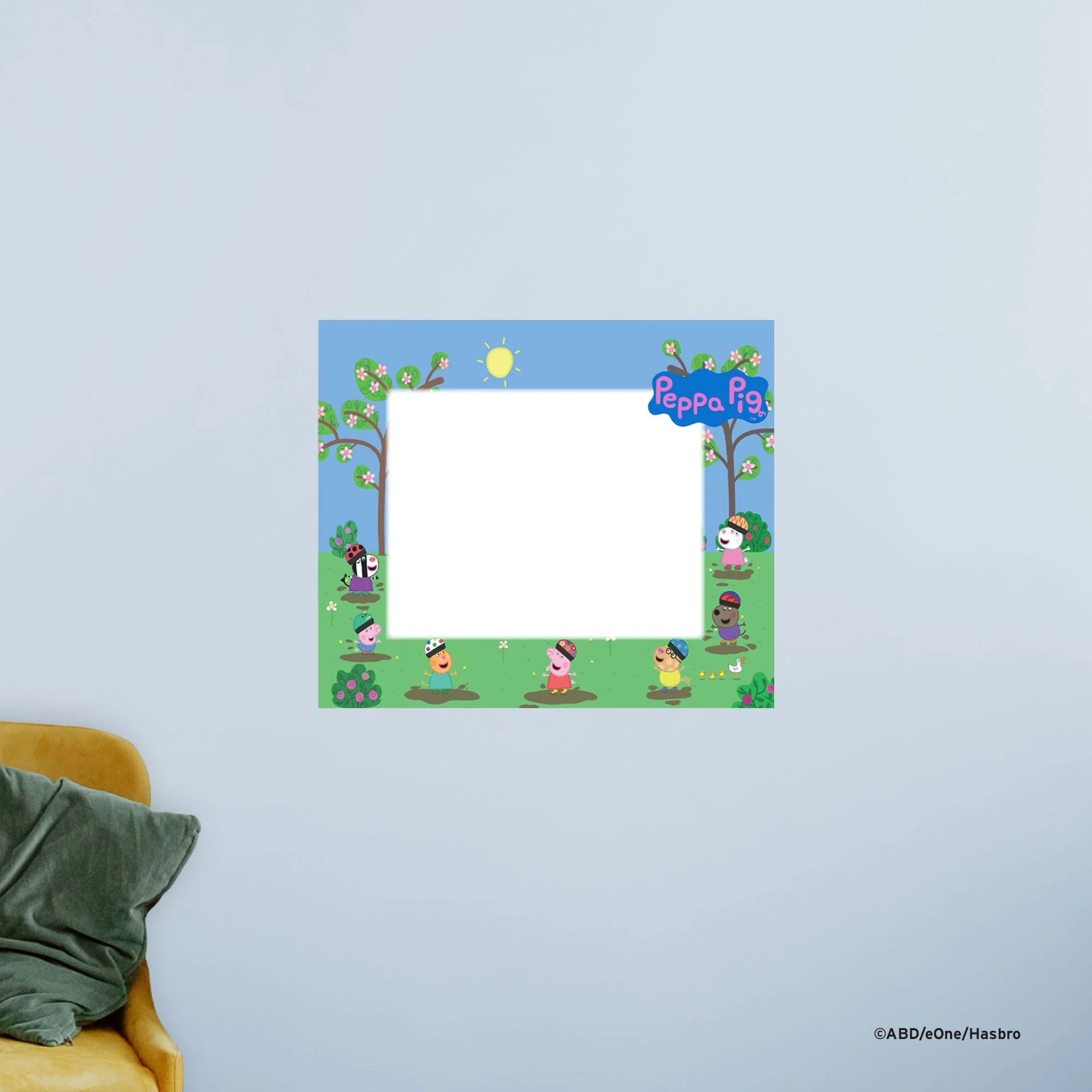 Peppa Pig - Muddy Puddles - Dry Erase - Official Hasbro - Reusable Vinyl Wall Decal - Image 5