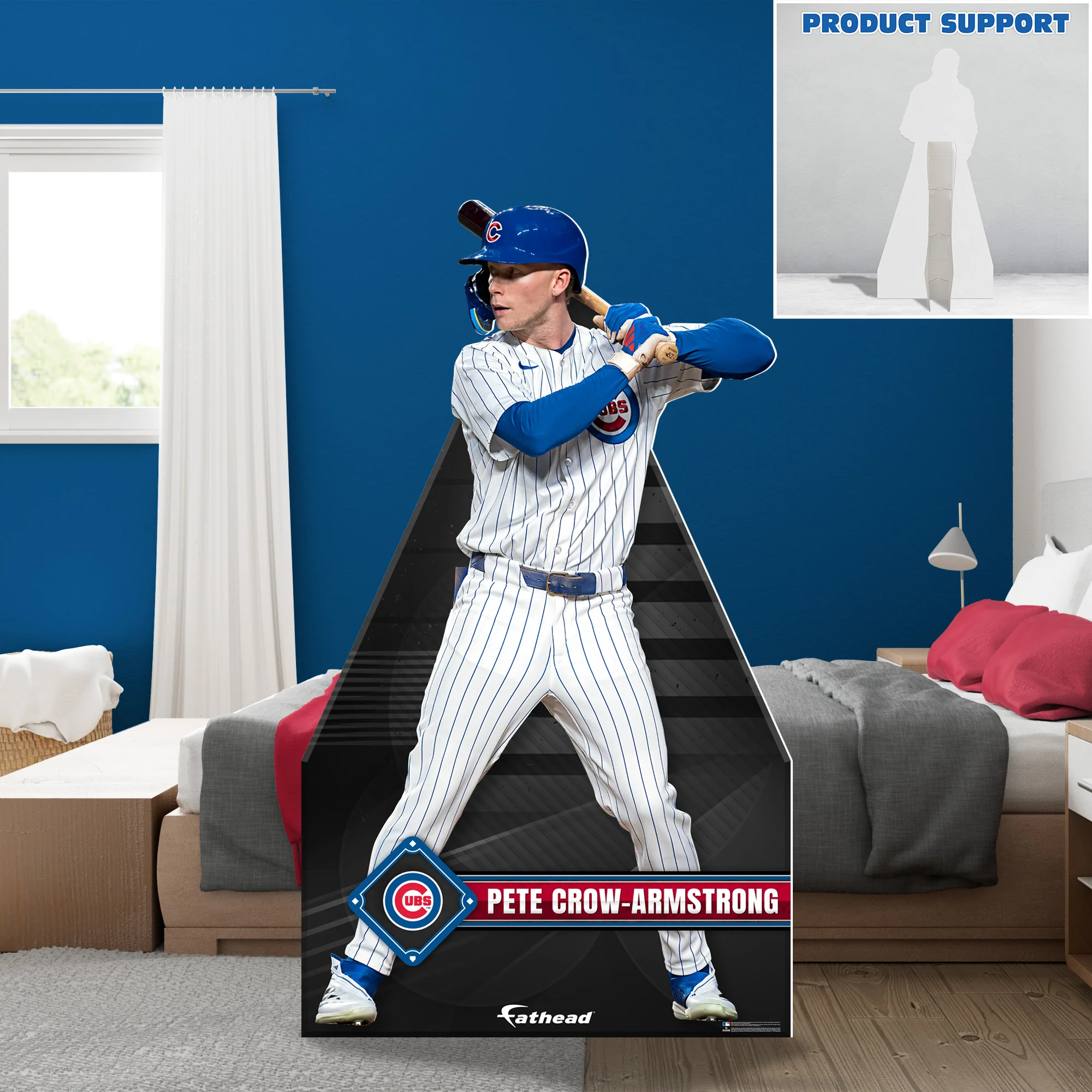 Pete Crow-Armstrong - Life-Size Stand Out - Official MLB - Chicago Cubs - Foam Core Cutout - Image 3