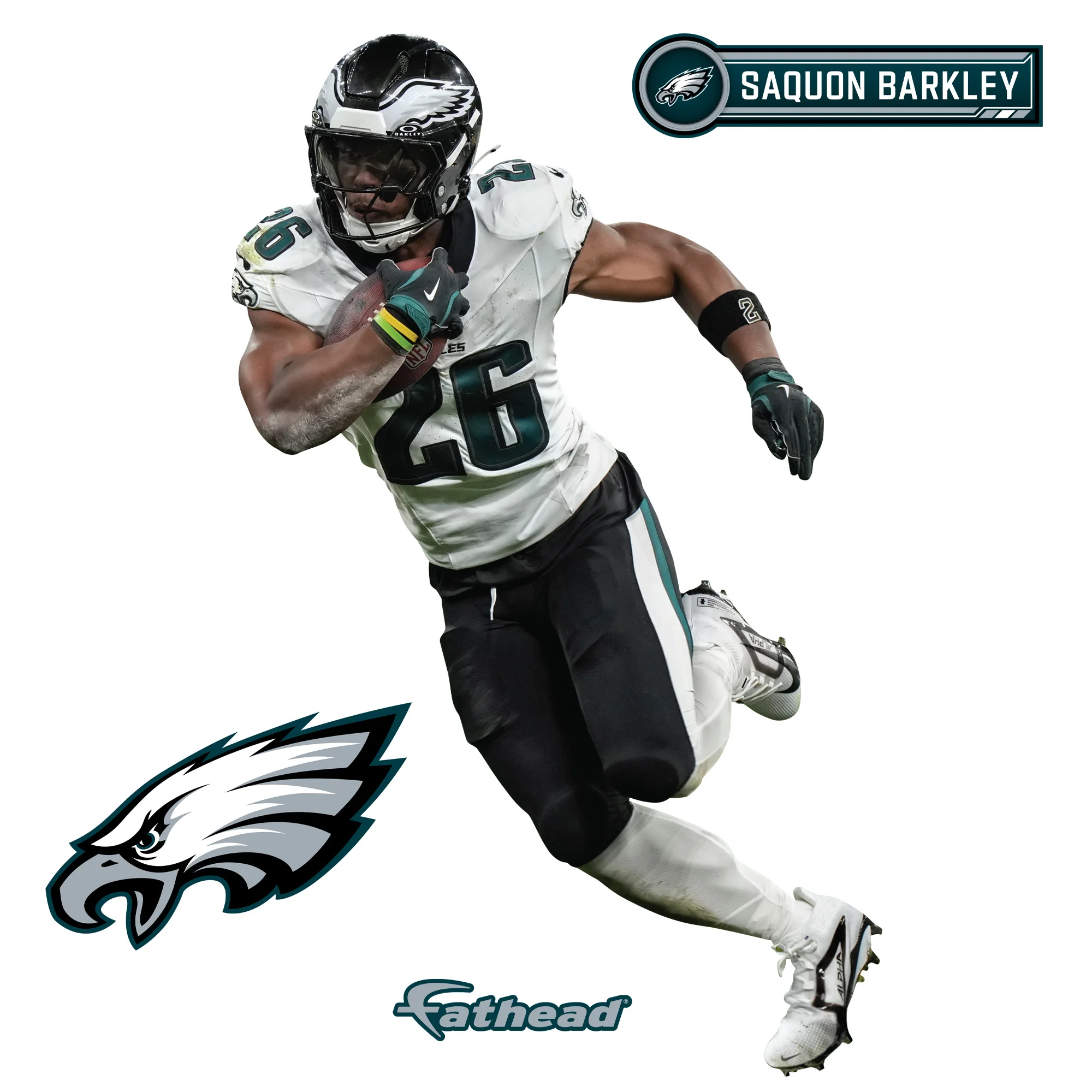 Saquon Barkley - RealBig Collection - Official NFL - Philadelphia Eagles - Reusable Vinyl Wall Decals - Image 8