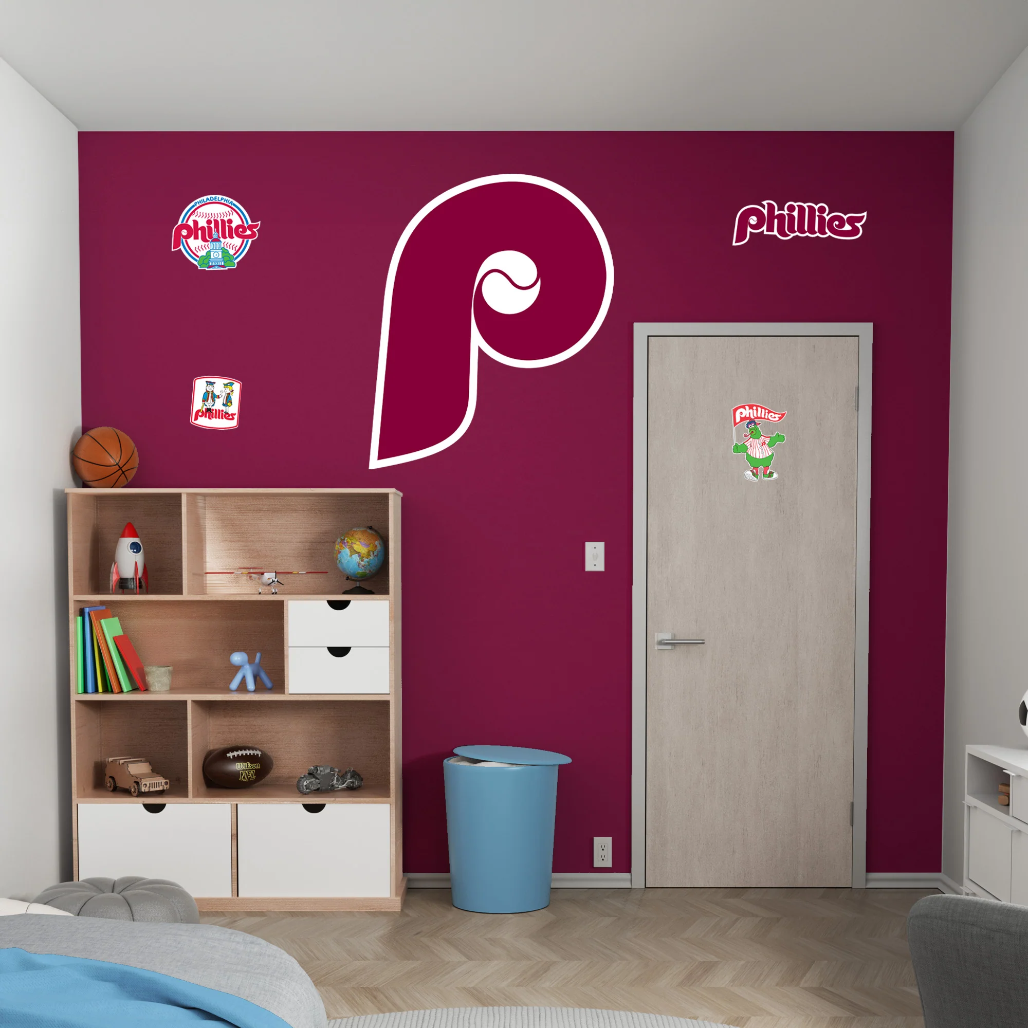 Philadelphia Phillies - RealBig Classic Logo Collection - Official MLB - Reusable Vinyl Wall Decals - Image 3
