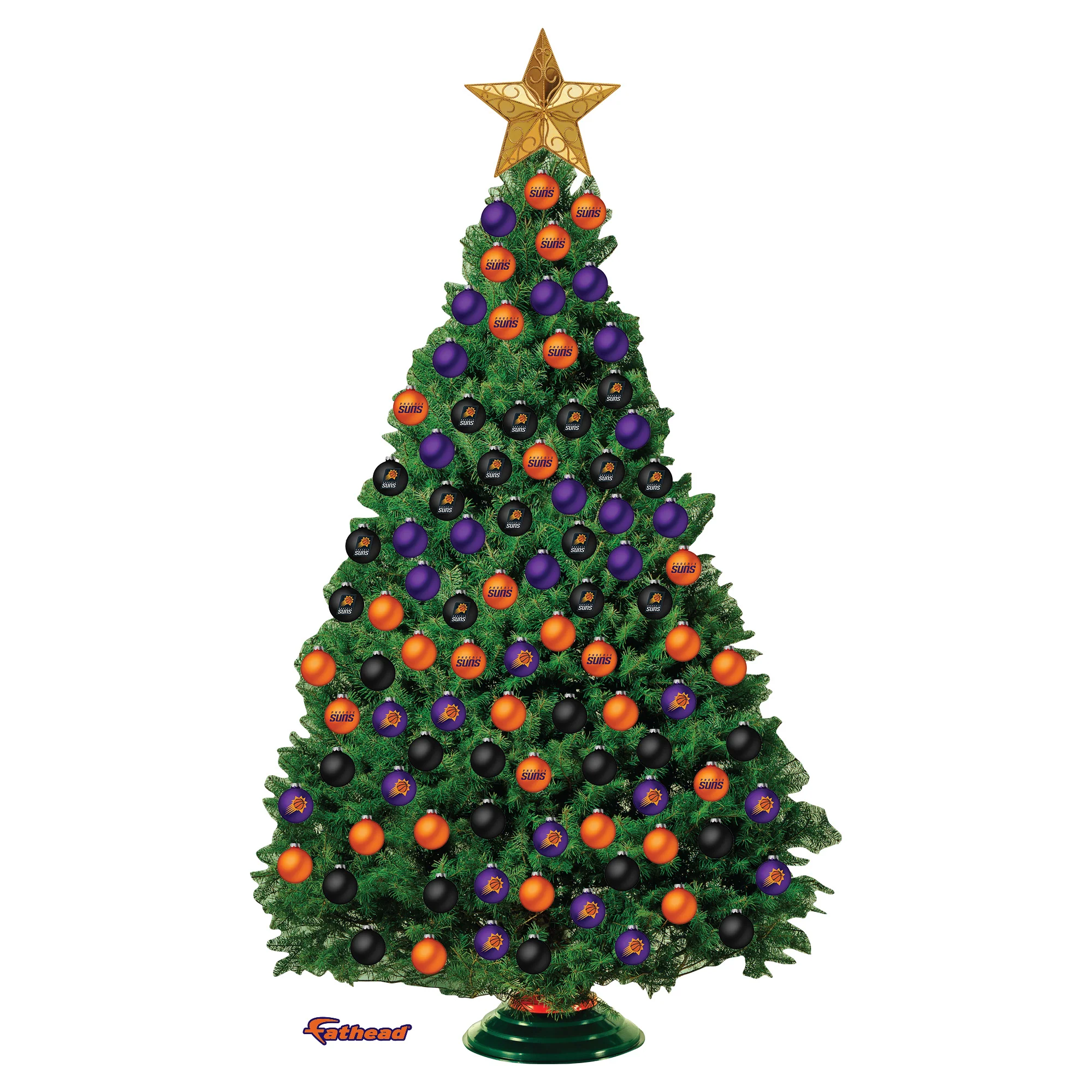 Phoenix Suns - Decorate Your Own Christmas Tree - Official NBA - Reusable Vinyl Wall Decals - Image 4