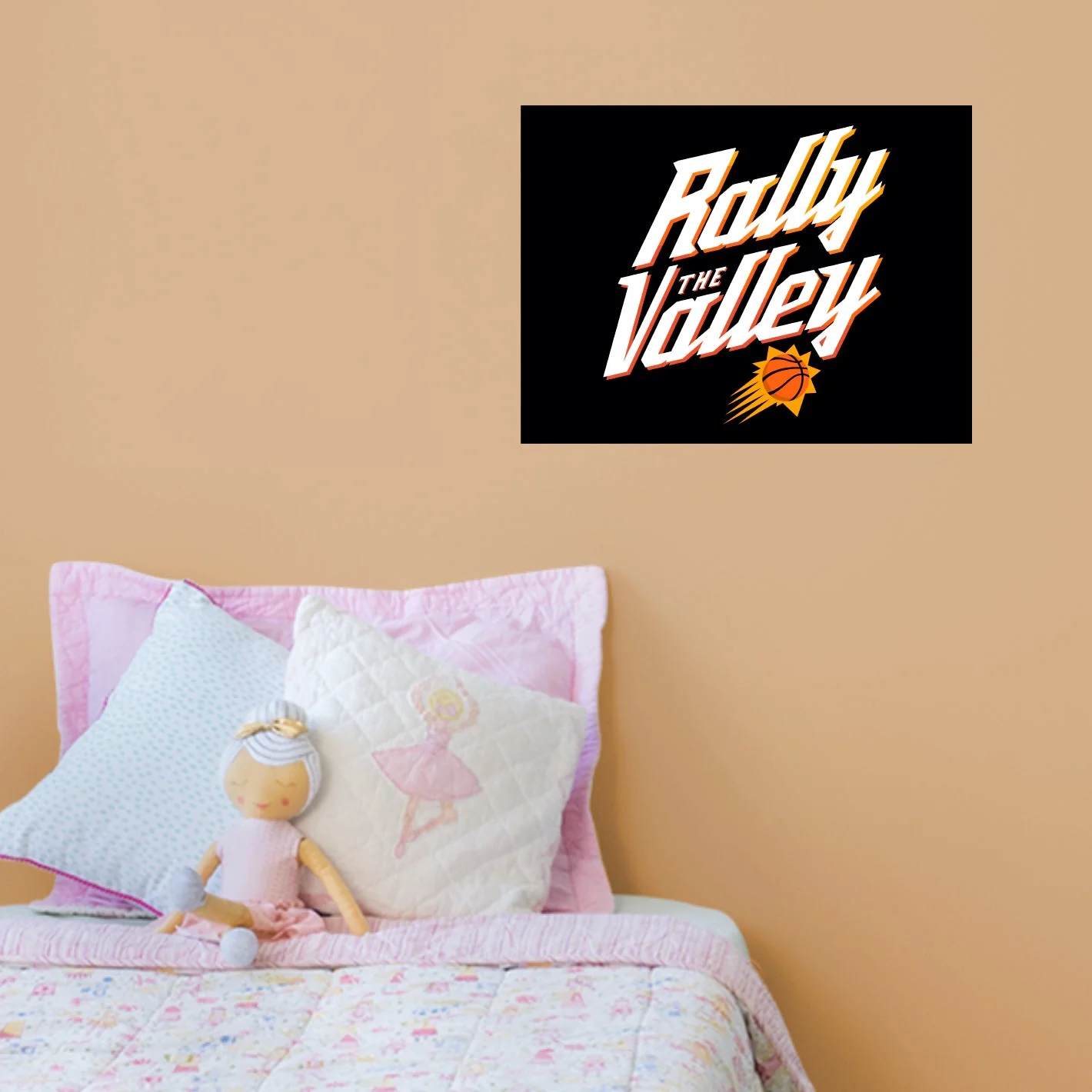 Phoenix Suns - RealBig Hype Logo Collection - Official NBA - Reusable Vinyl Wall Decals - Image 4