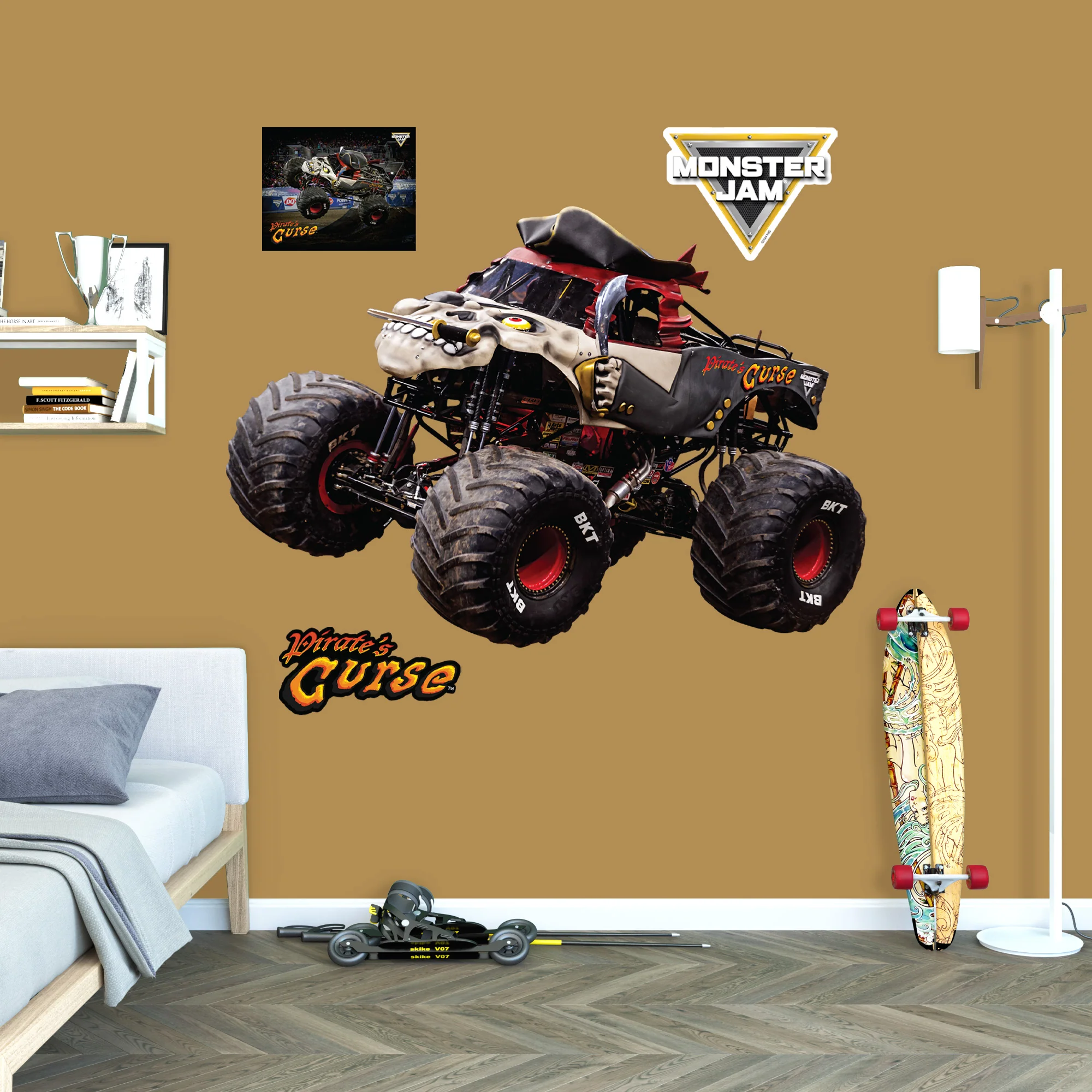 Pirate's Curse - RealBig Character Collection - Official Monster Jam - Reusable Vinyl Wall Decals - Image 3