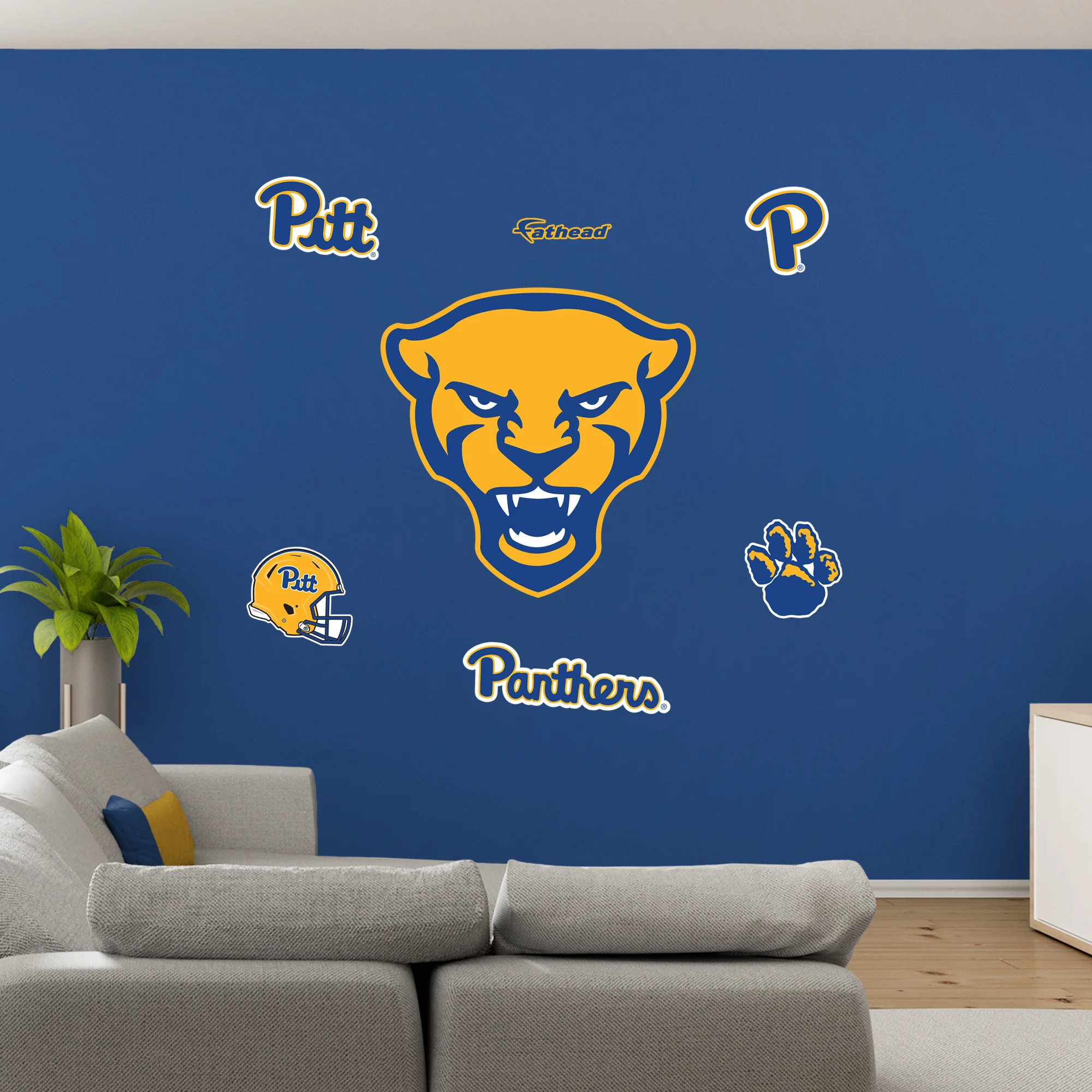Pittsburgh Panthers - RealBig Alternate Logo Collection - Official NCAA - Reusable Vinyl Wall Decals - Image 3