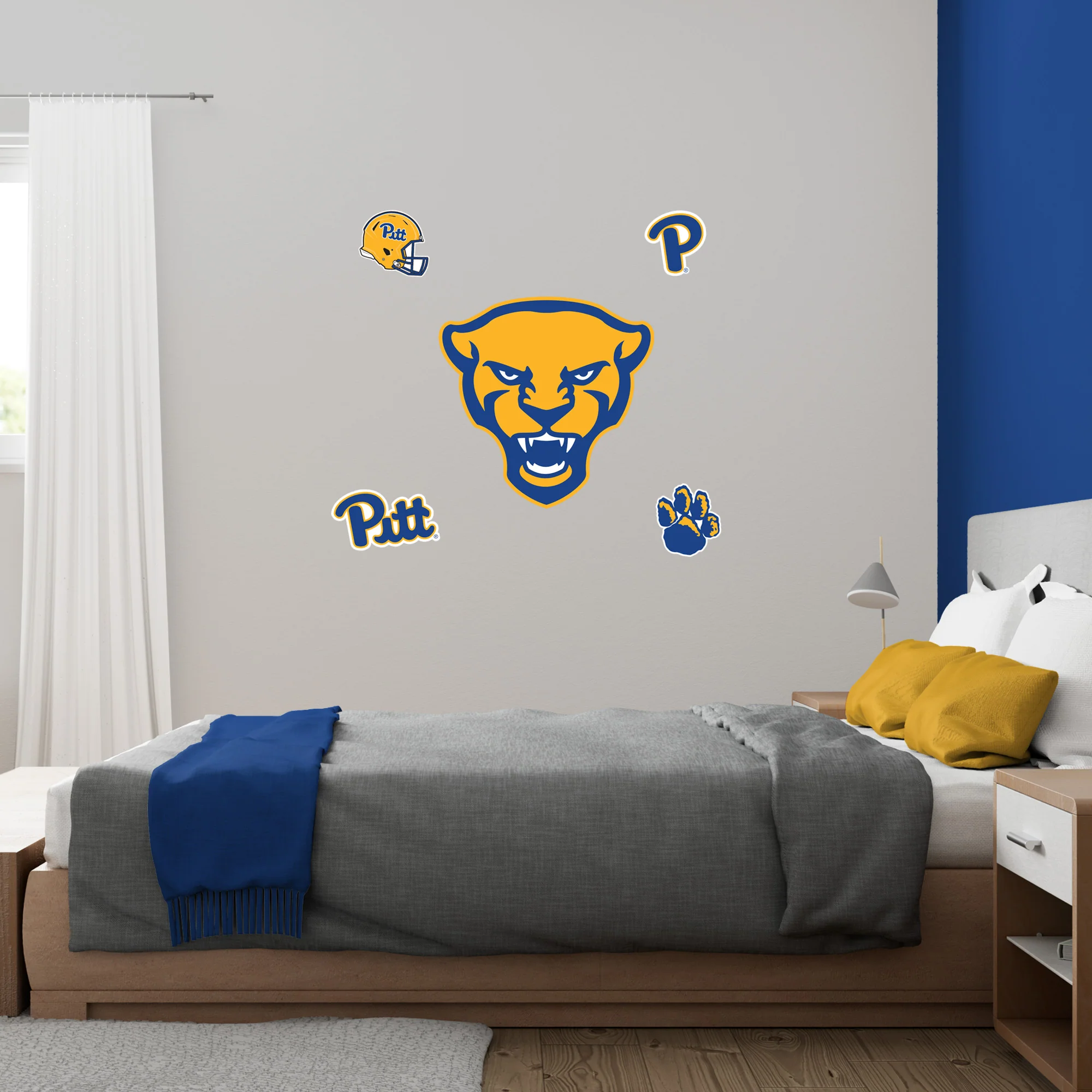 Pittsburgh Panthers - RealBig Alternate Logo Collection - Official NCAA - Reusable Vinyl Wall Decals - Image 5