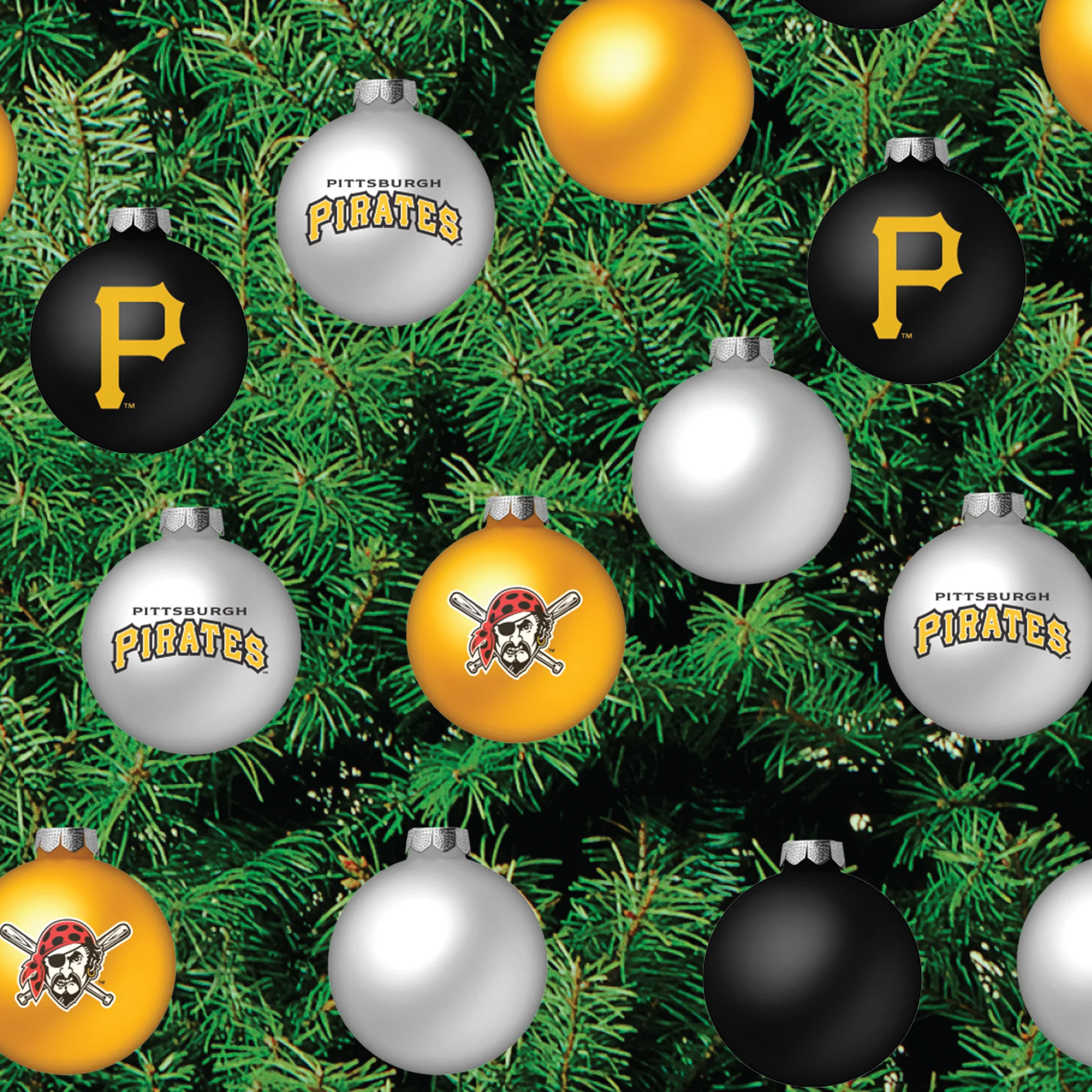 Pittsburgh Pirates - Decorate Your Own Christmas Tree - Official MLB - Reusable Vinyl Wall Decals - Image 5