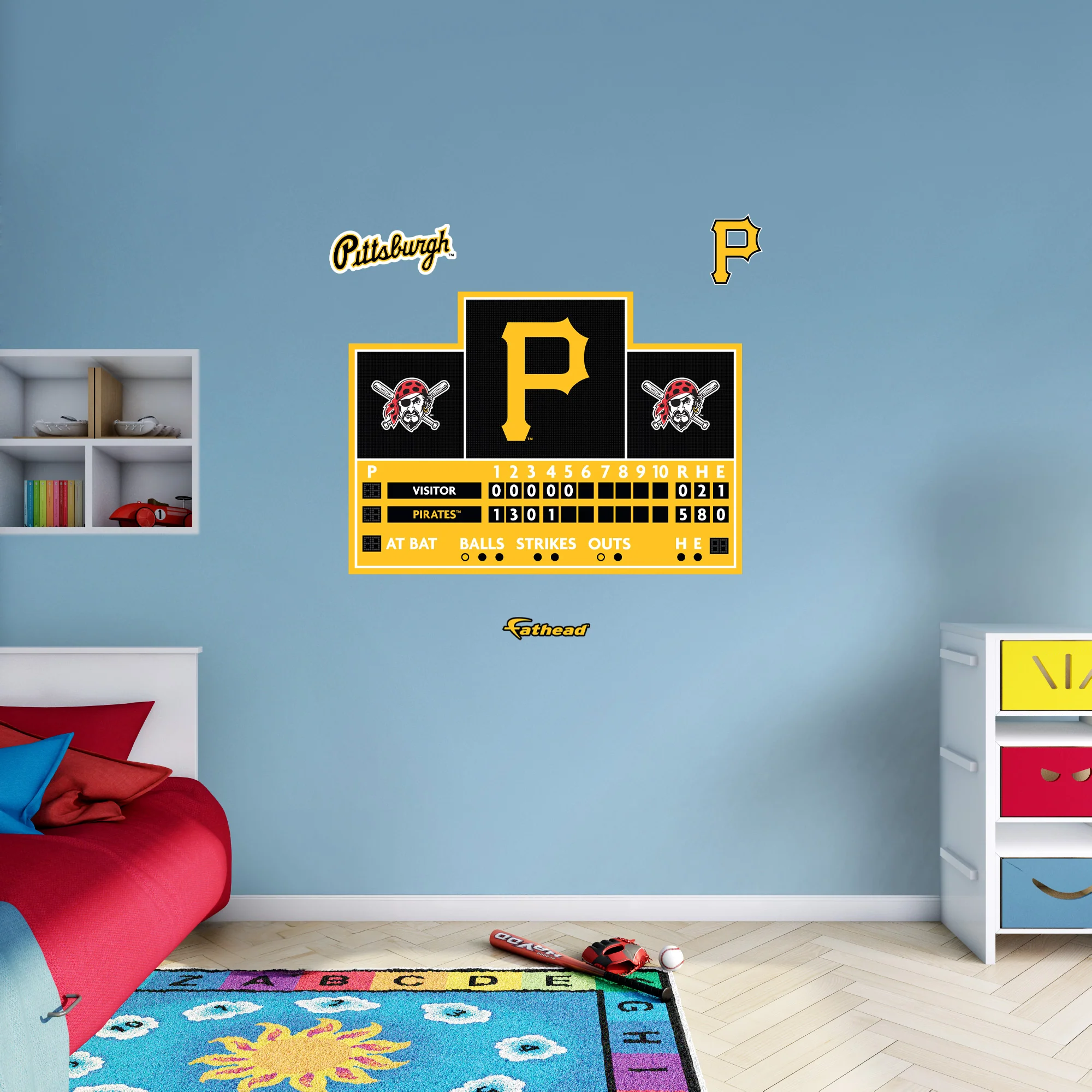 Pittsburgh Pirates - RealBig Scoreboard Collection - Official MLB - Reusable Vinyl Wall Decals - Image 4