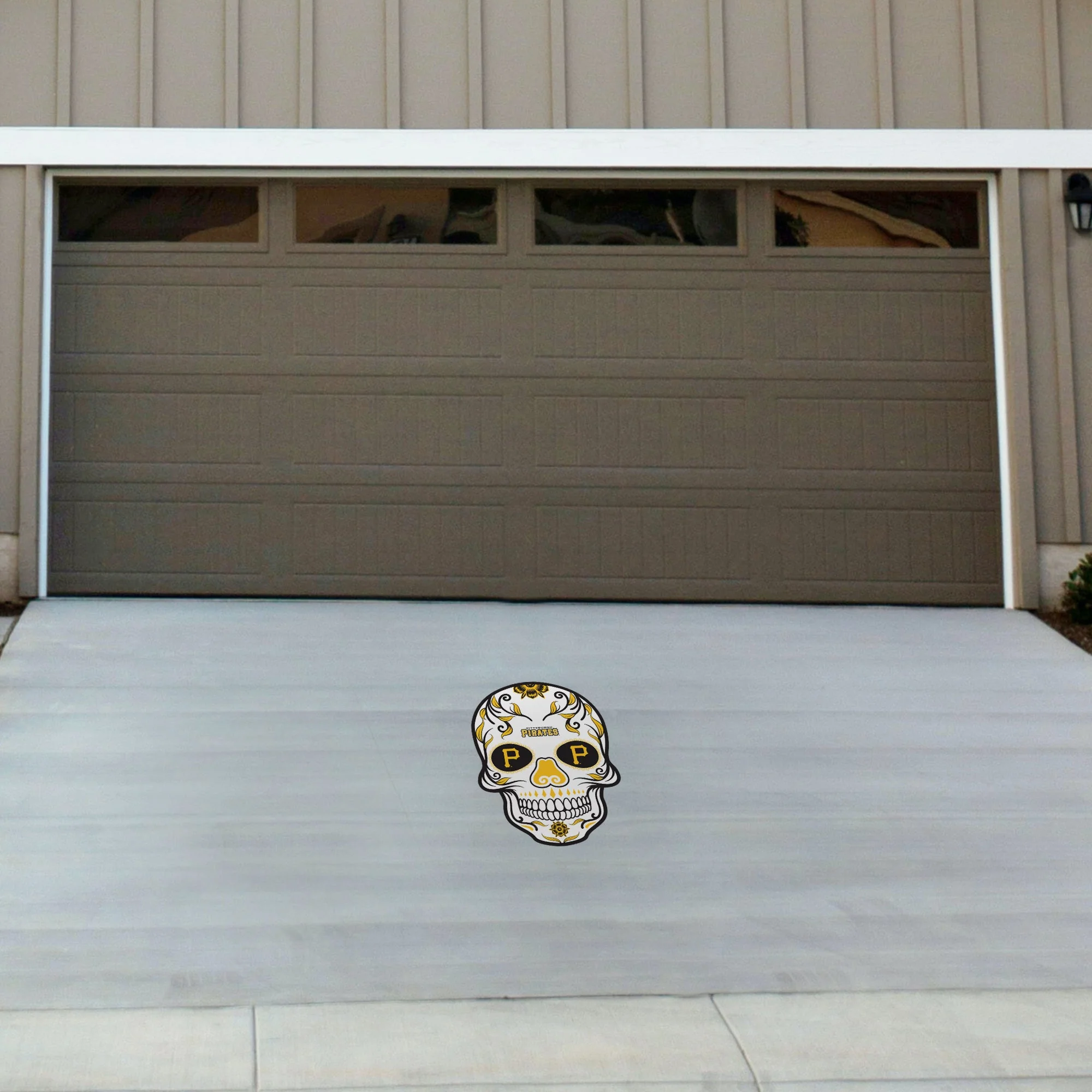 Pittsburgh Pirates - Sugar Skull Logo - Outdoor Floor Decal - Official MLB - Scratch Resistant Alumigraphics Grip - Image 3