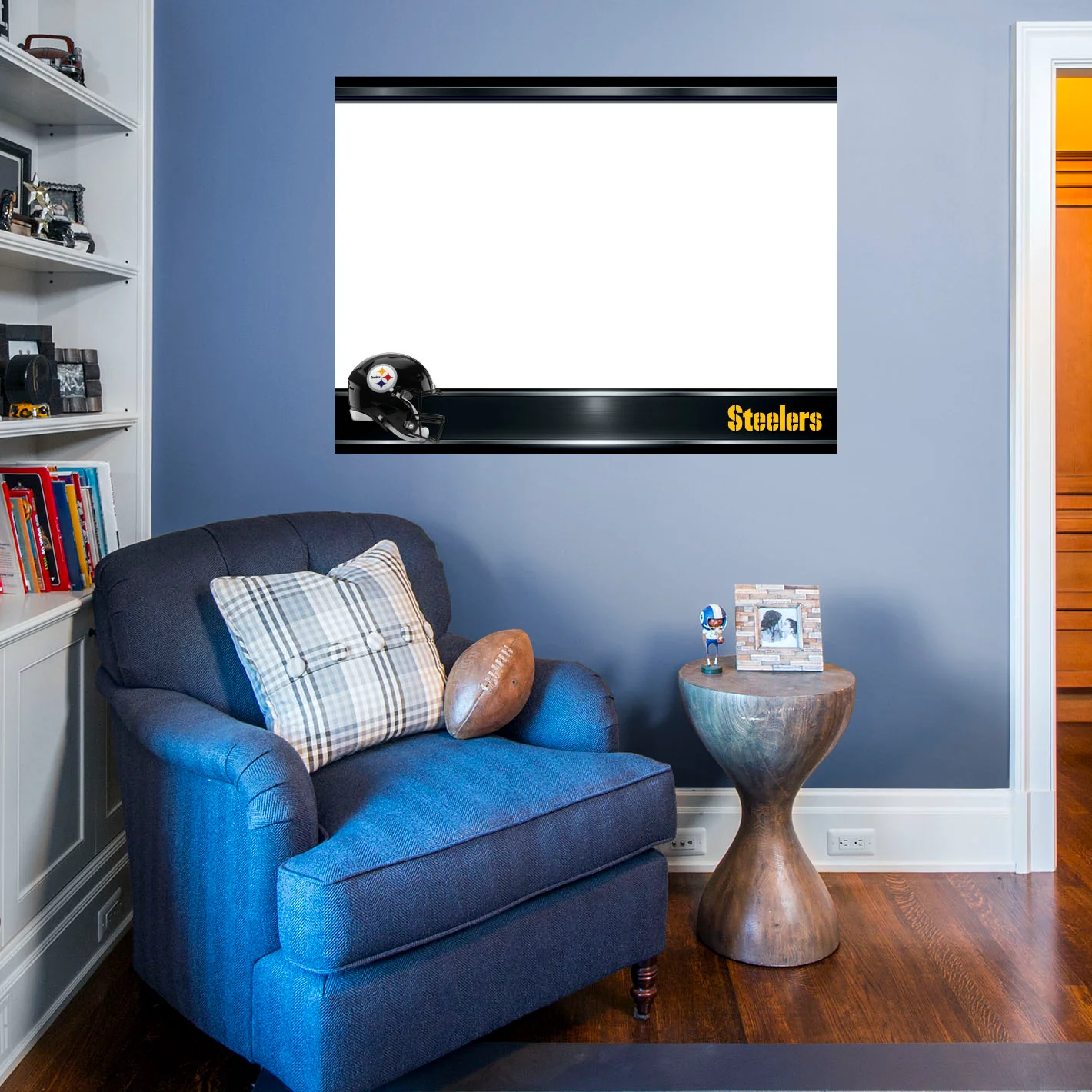 Pittsburgh Steelers - Helmet - Dry Erase Whiteboard - Official NFL - Reusable Vinyl Wall Decal - Image 8