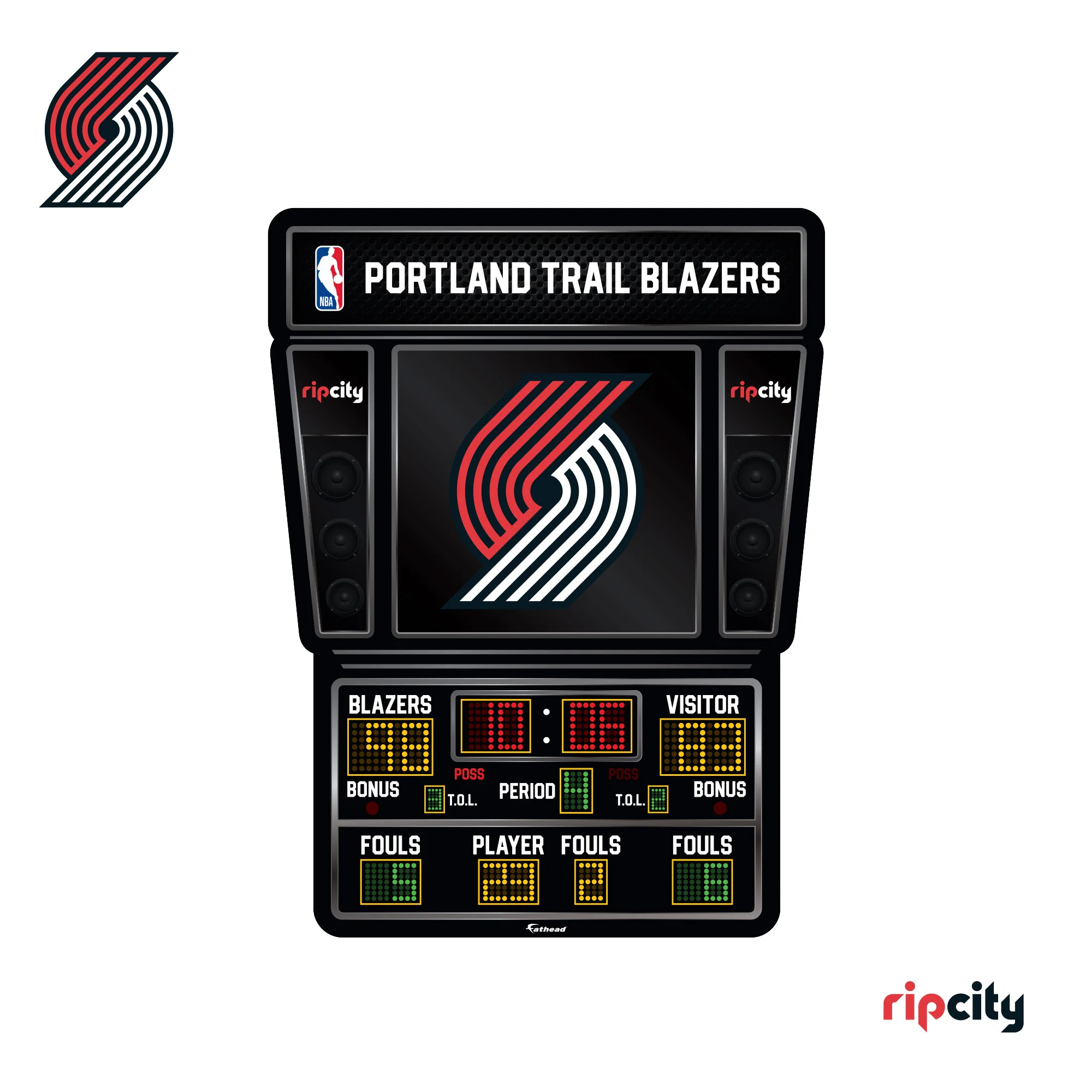 Portland Trail Blazers - RealBig Scoreboard Collection - Official NBA - Reusable Vinyl Wall Decals - Image 8
