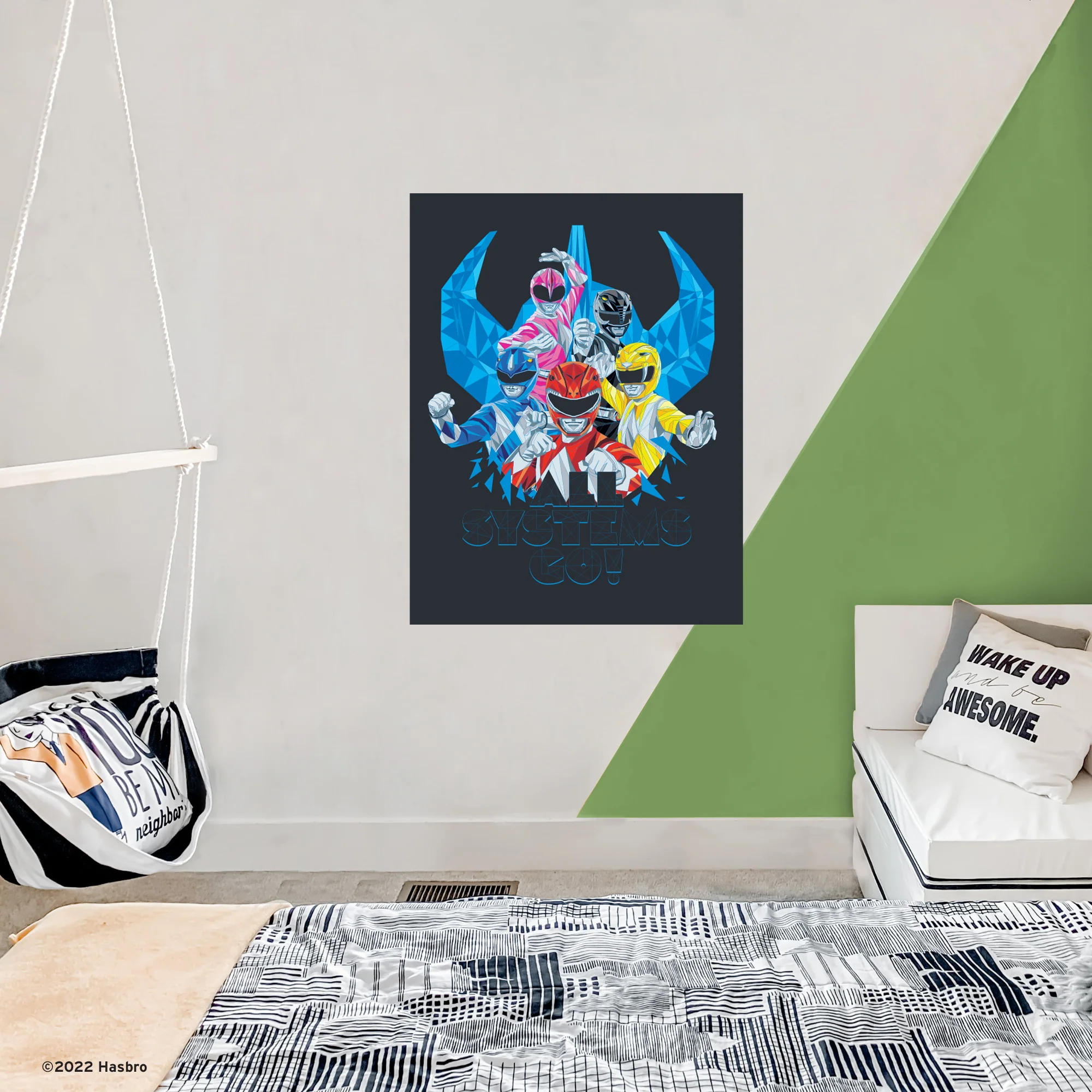 Power Rangers - 'All Systems Go' - Peel & Stick Poster - Official Hasbro - Reusable Vinyl Wall Decal - Image 3