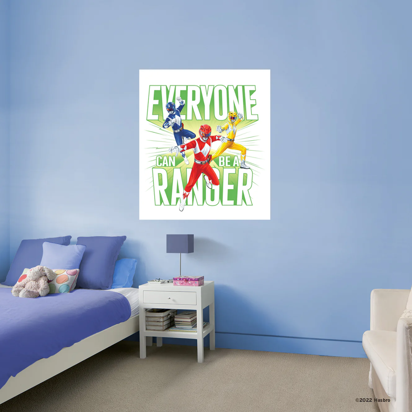 Power Rangers - "Everyone Can Be A Ranger" - Peel & Stick Poster - Official Hasbro - Reusable Vinyl Wall Decal - Image 3