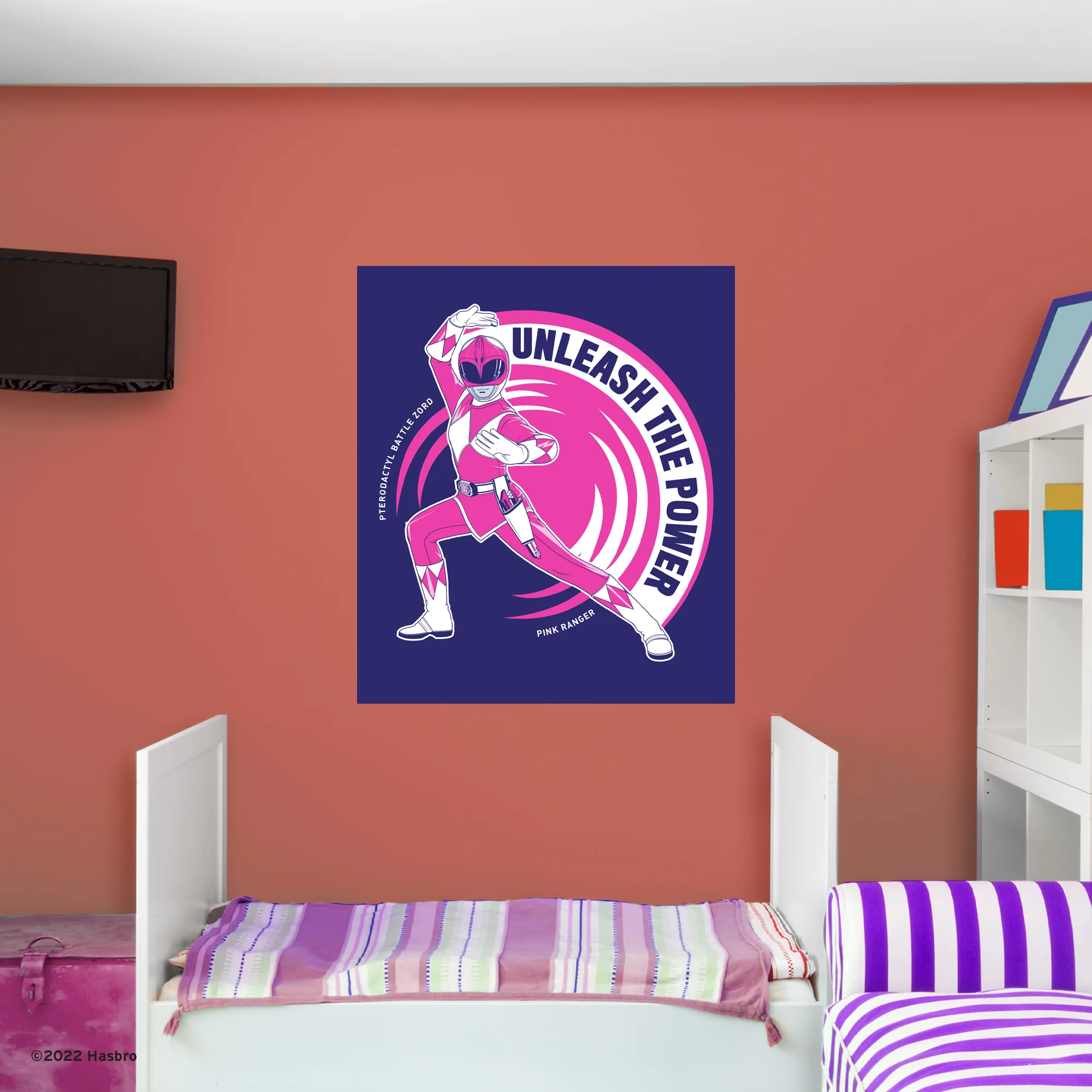 Power Rangers - Unleash the Power - Peel & Stick Poster - Official Hasbro - Reusable Vinyl Wall Decal - Image 2