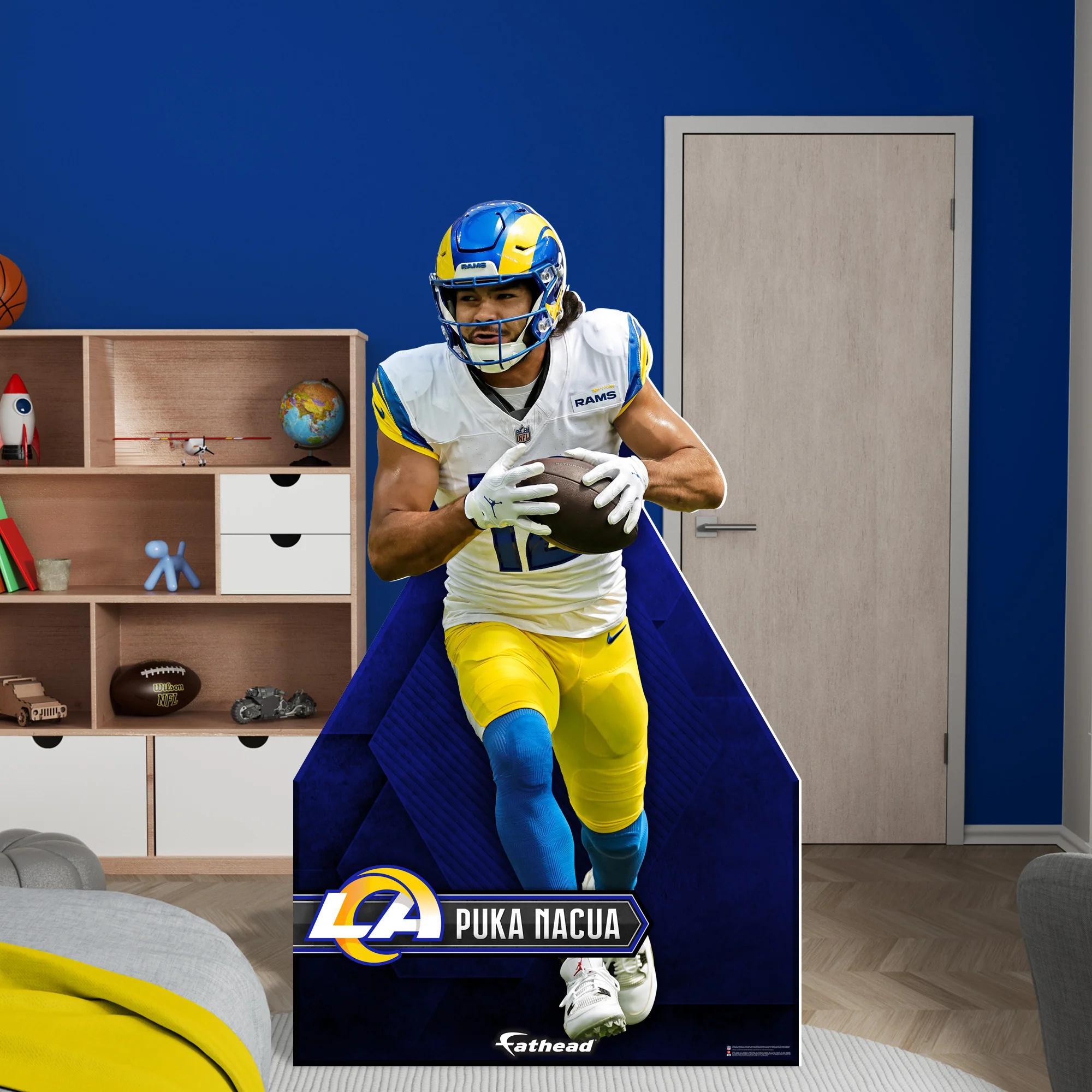 Puka Nacua - Life-Size Stand Out - Official NFL - Los Angeles Rams - Foam Core Cutout