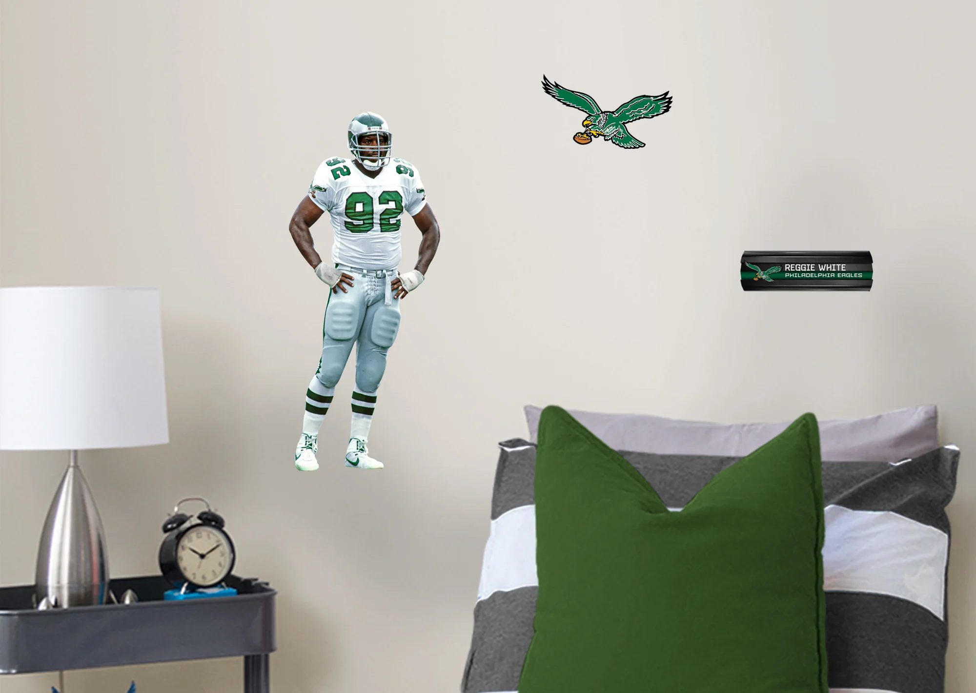 Reggie White - RealBig Legend Collection - Official NFL - Philadelphia Eagles - Reusable Vinyl Wall Decals - Image 3