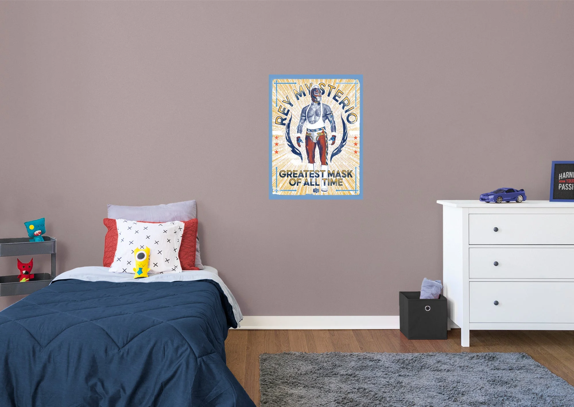 Rey Mysterio - GOAT Peel & Stick Poster - Official WWE - Reusable Vinyl Wall Decal - Image 5