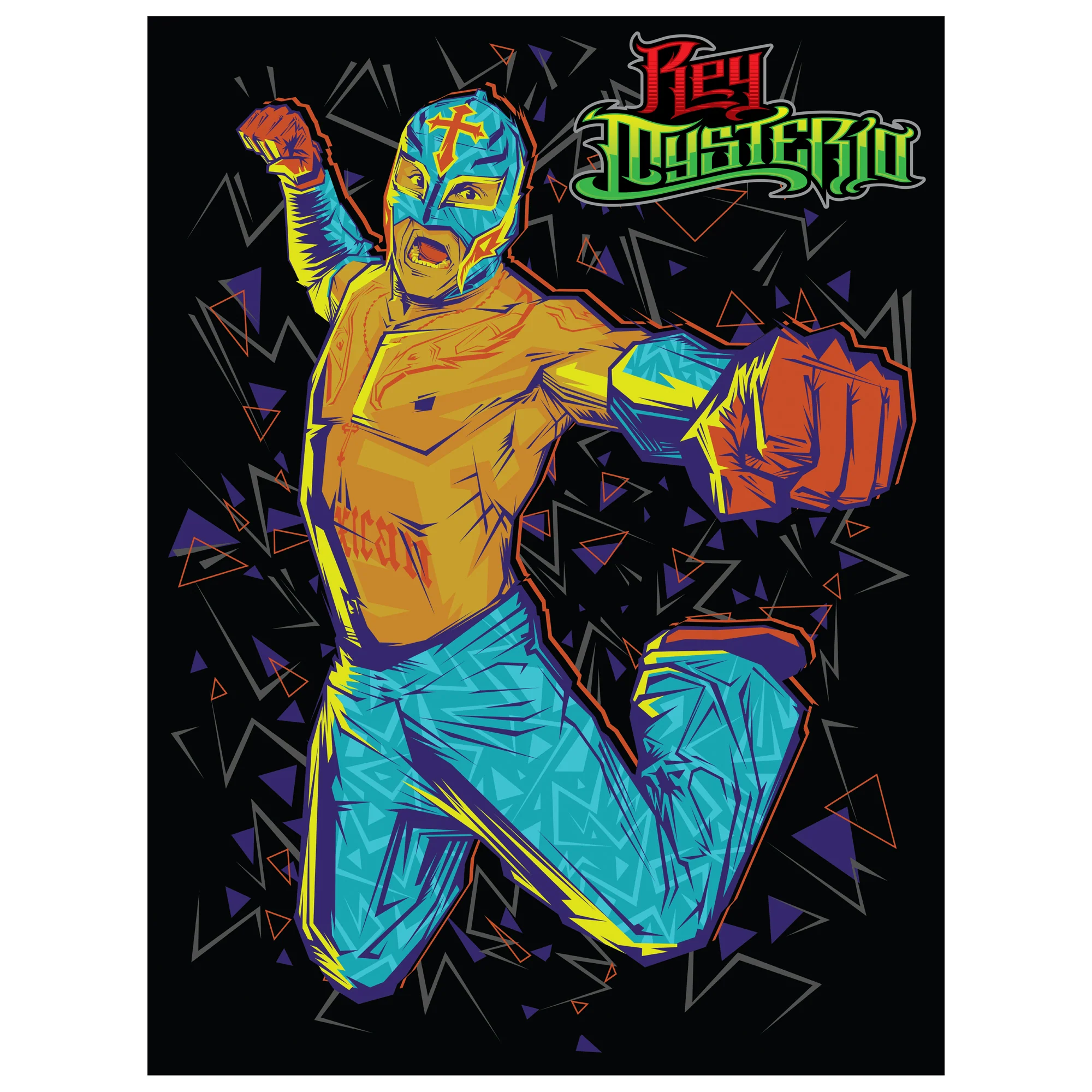 Rey Mysterio - Peel & Stick Poster - Official WWE - Reusable Vinyl Wall Decal #2 - Image 3