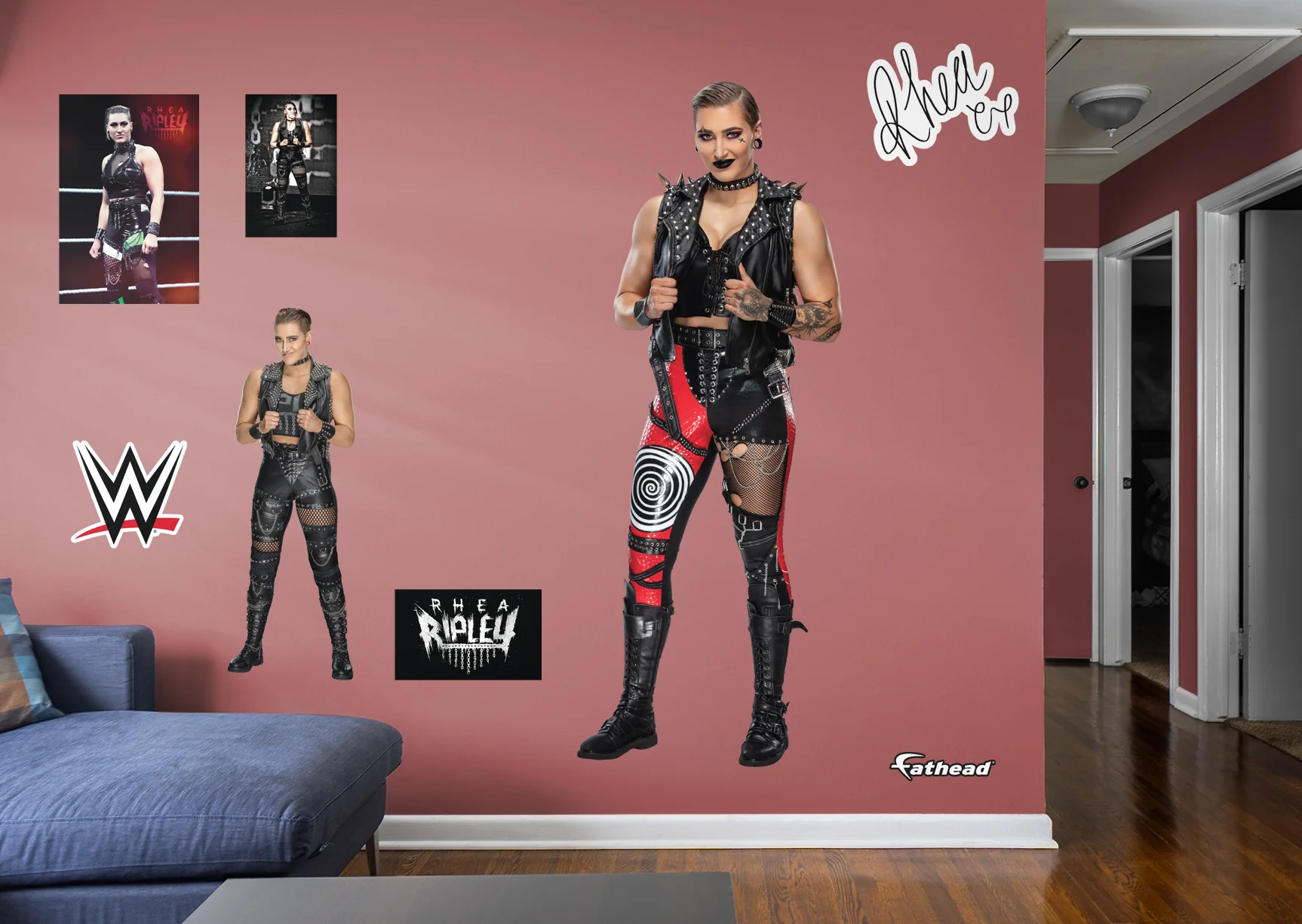 Rhea Ripley - RealBig Collection - Official WWE - Reusable Vinyl Wall Decals #1