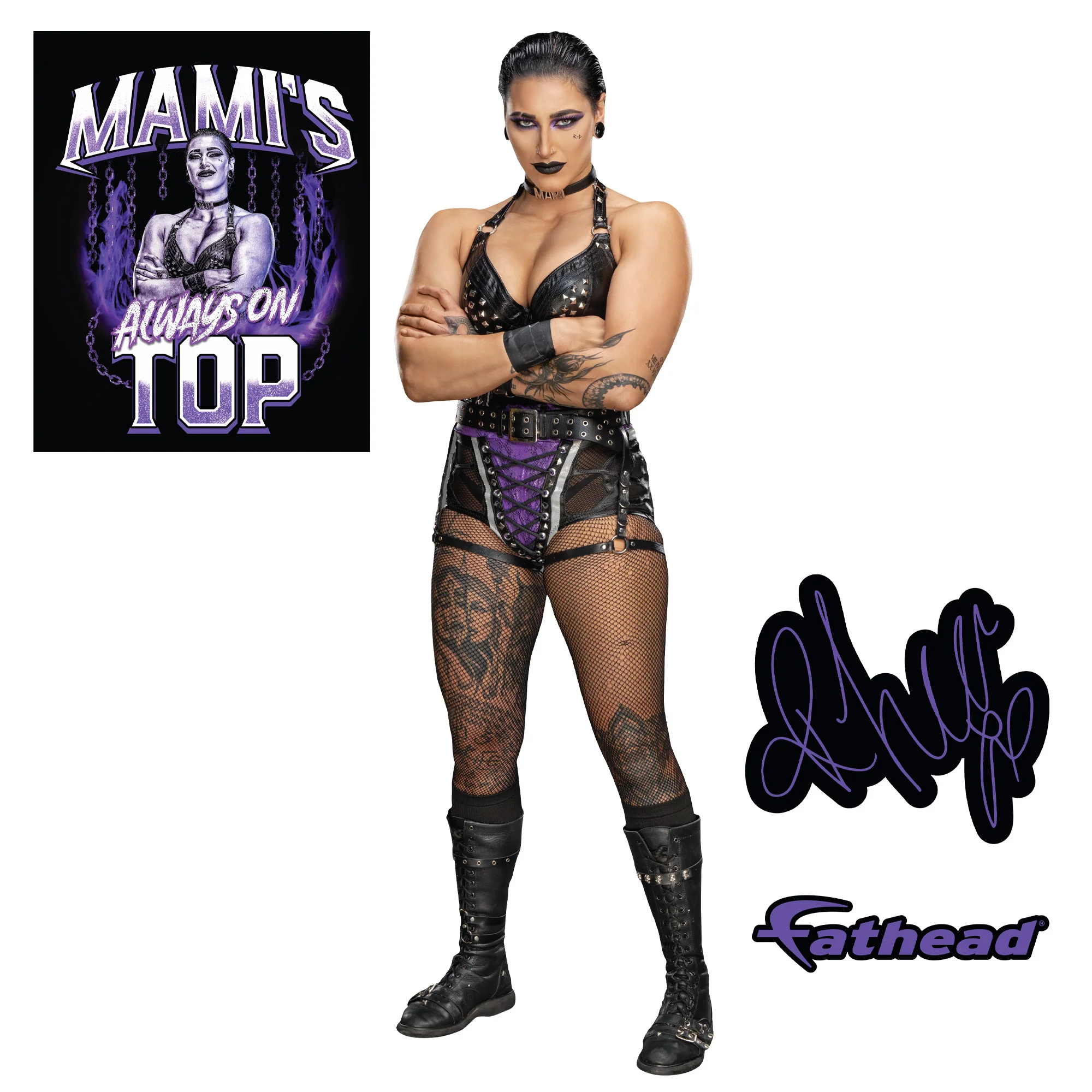 Rhea Ripley - RealBig Collection - Official WWE - Reusable Vinyl Wall Decals #2 - Image 7