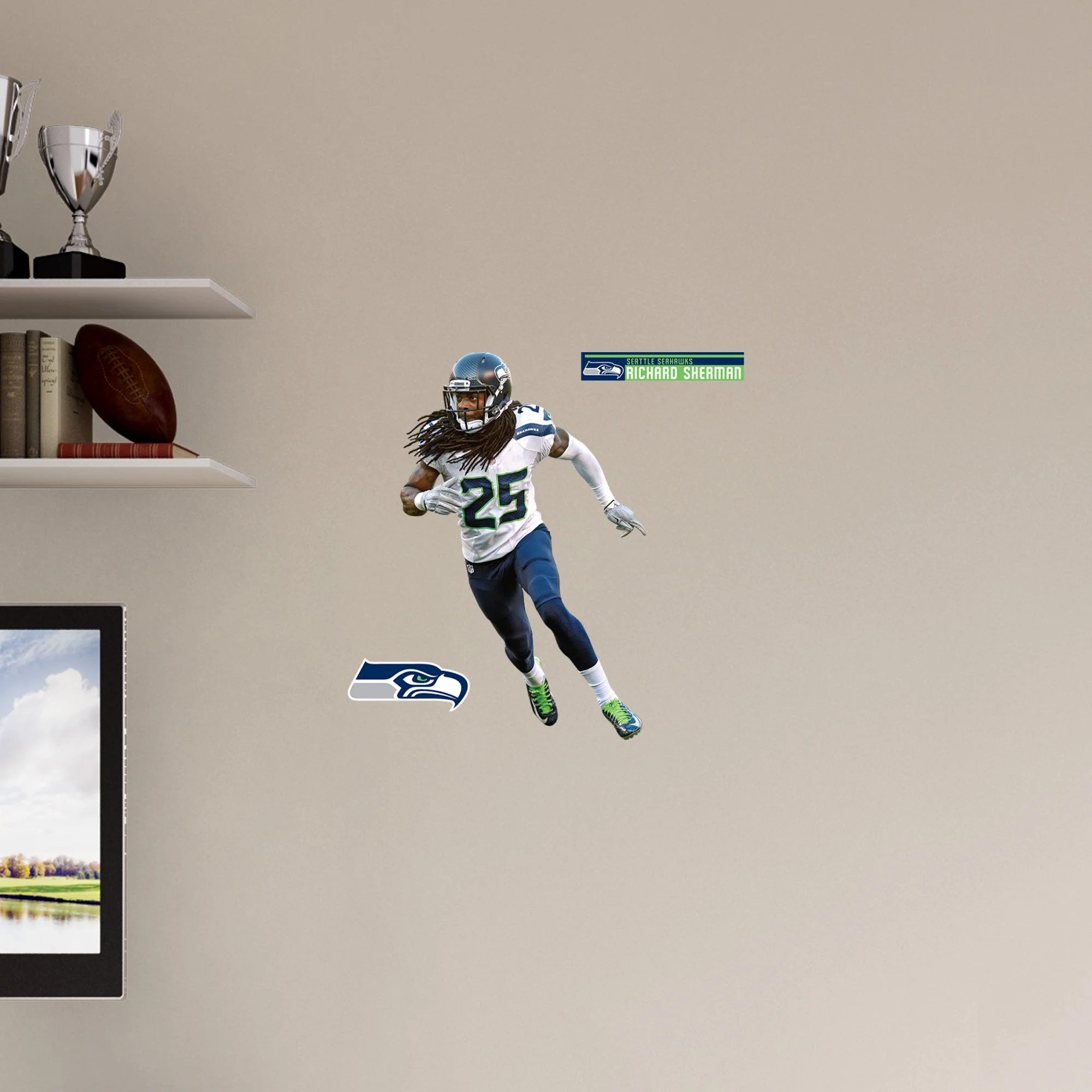 Richard Sherman Legend - RealBig Collection - Official NFL - Seattle Seahawks - Reusable Vinyl Wall Decals - Image 7