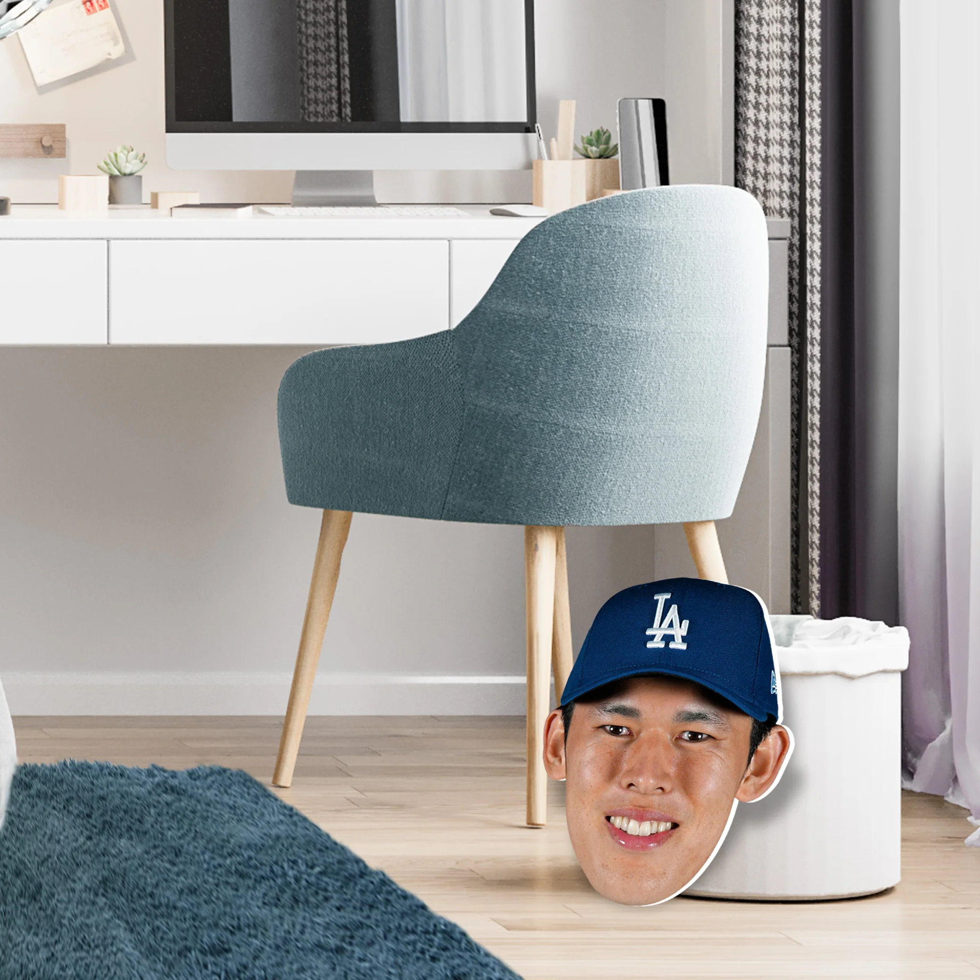 Roki Sasaki - Big Head - Official MLB - Los Angeles Dodgers - Foam Core Cutout - Image 3
