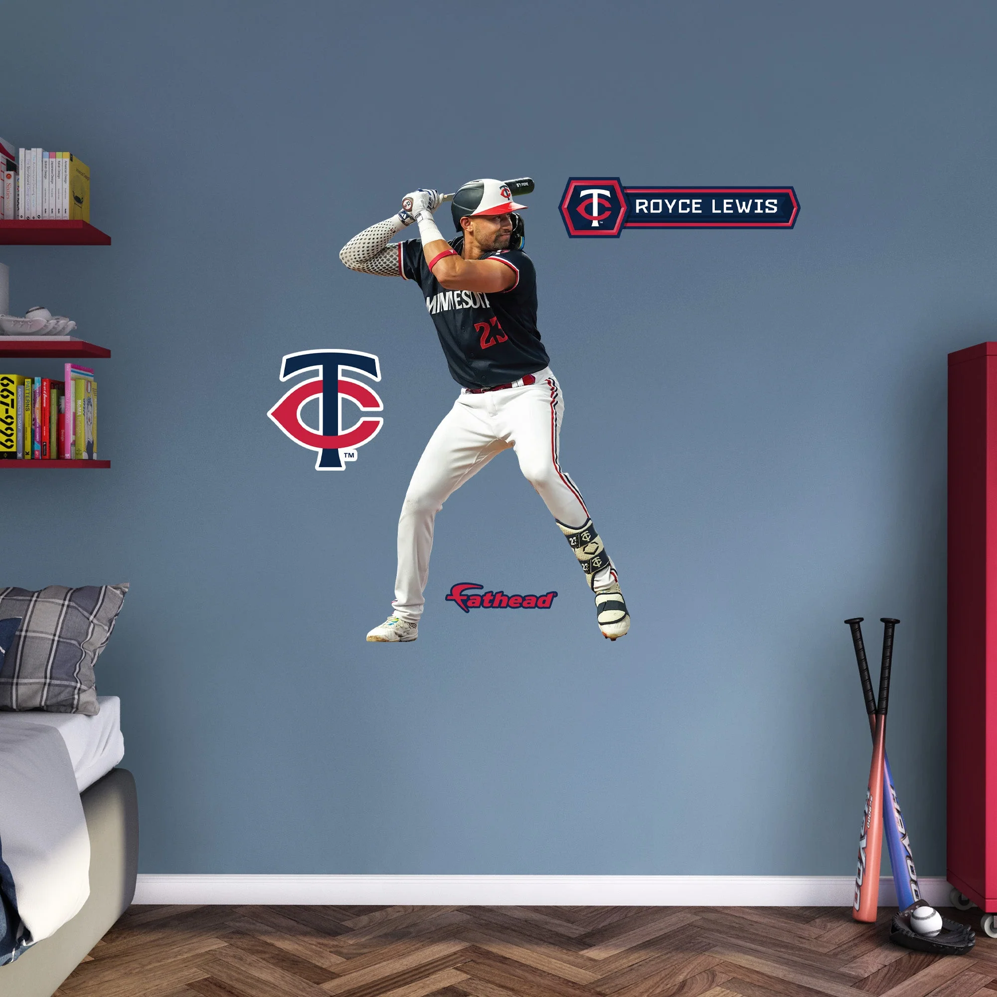 Royce Lewis - RealBig Collection - Official MLB - Minnesota Twins - Reusable Vinyl Wall Decals - Image 6