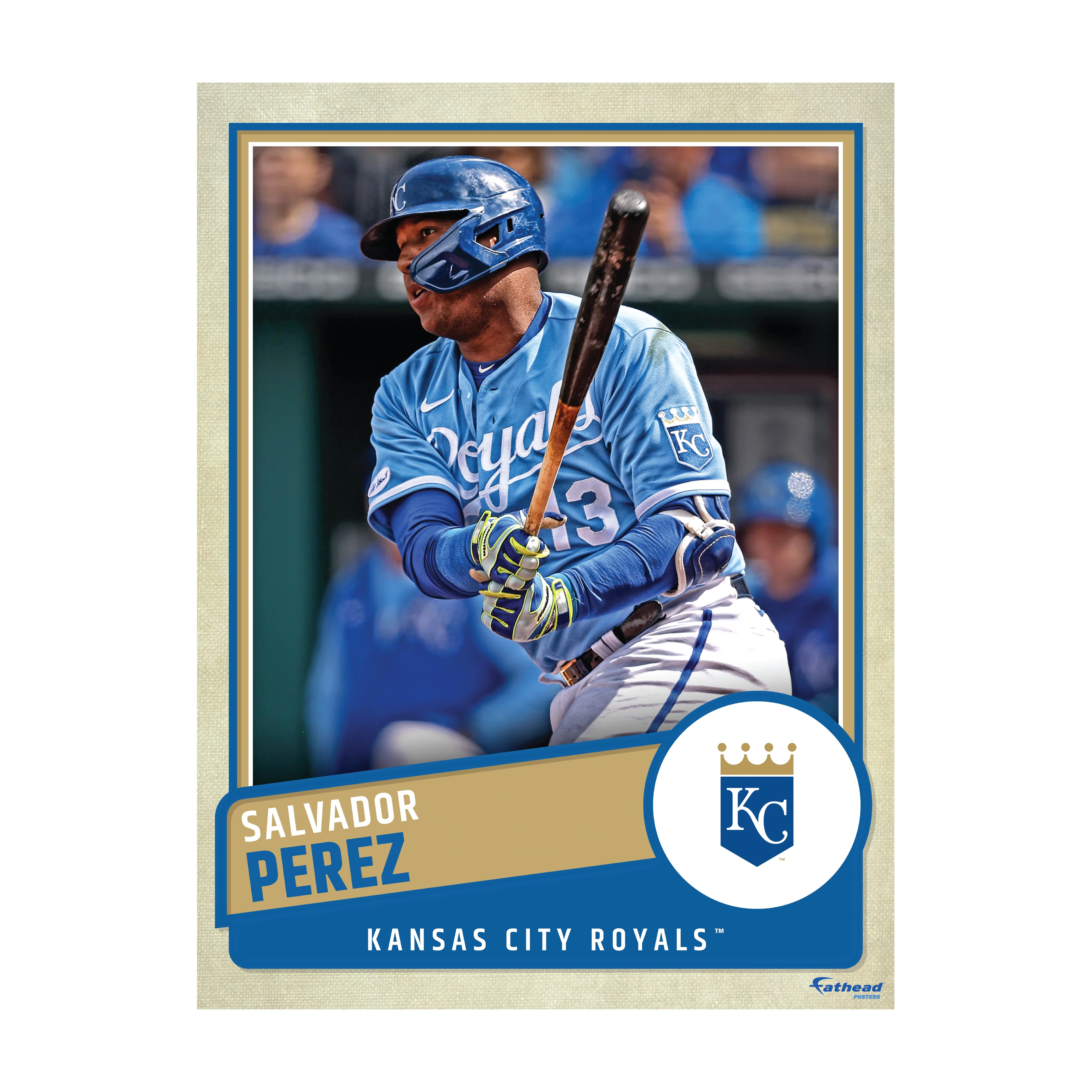 Salvador Perez - Peel & Stick Poster - Official MLB - Kansas City Royals - Reusable Vinyl Wall Decal - Image 4