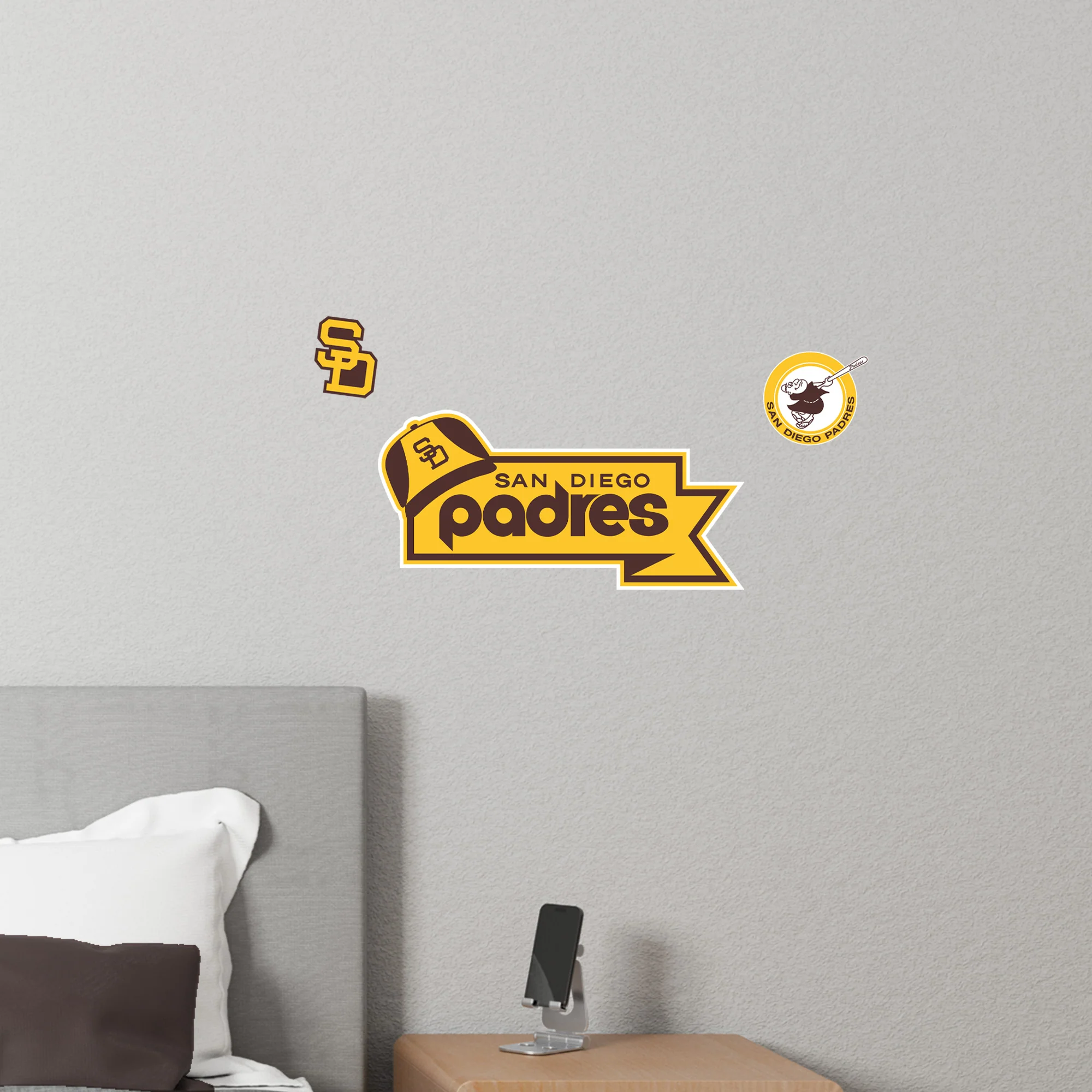 San Diego Padres Banner - RealBig Classic Logo Collection - Official MLB - Reusable Vinyl Wall Decals - Image 6
