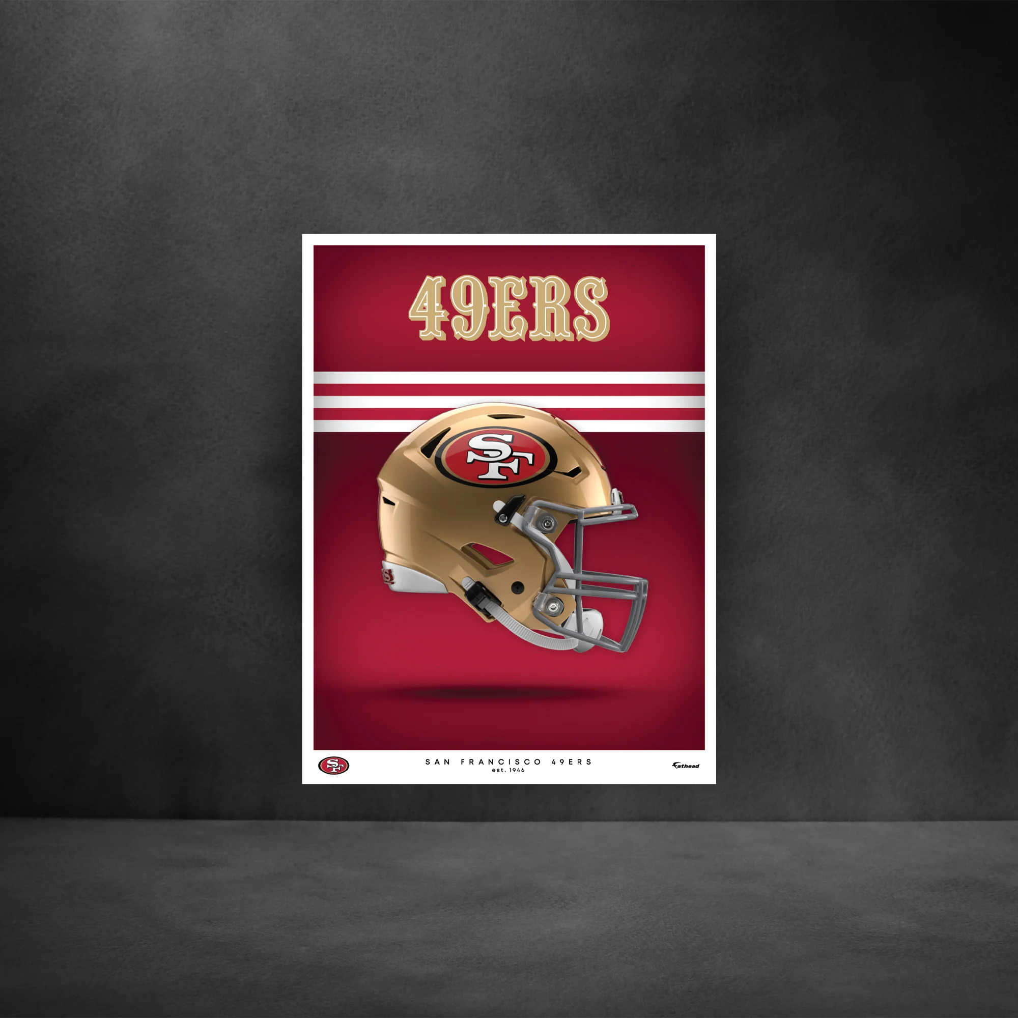 San Francisco 49ers - Helmet Series - Peel & Stick Poster - Official NFL - Reusable Vinyl Wall Decal - Image 5