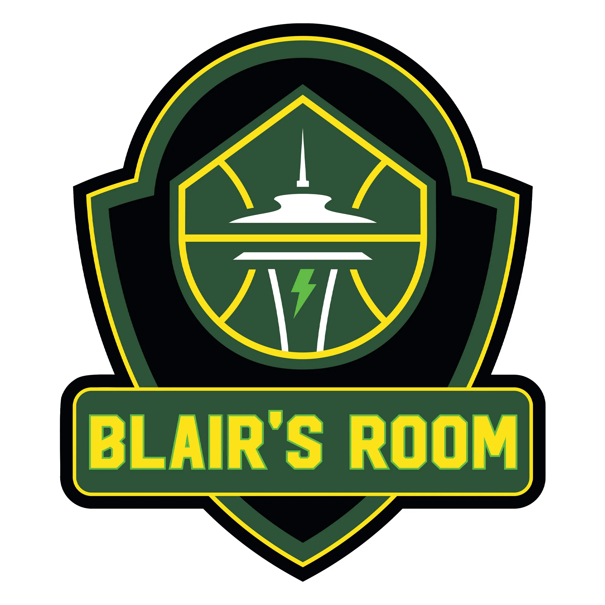 Seattle Storm - Badge - With Personalized Name - Official WNBA - Vinyl Transfer Decal