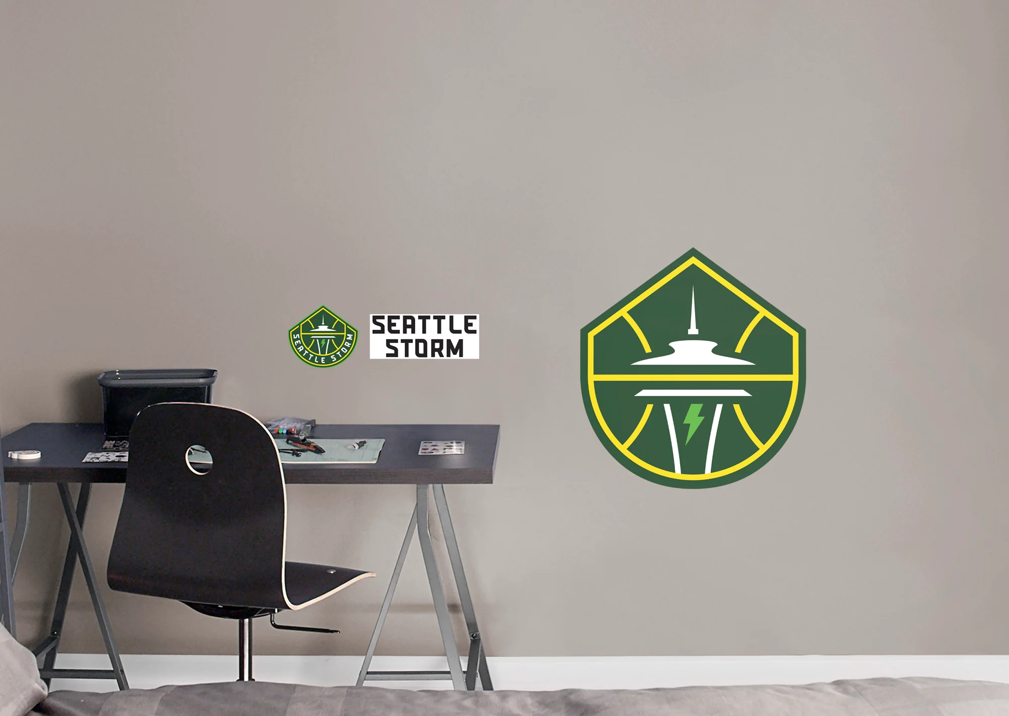 Seattle Storm - RealBig Logo Collection - Official WNBA - Seattle Storm - Reusable Vinyl Wall Decals - Image 2