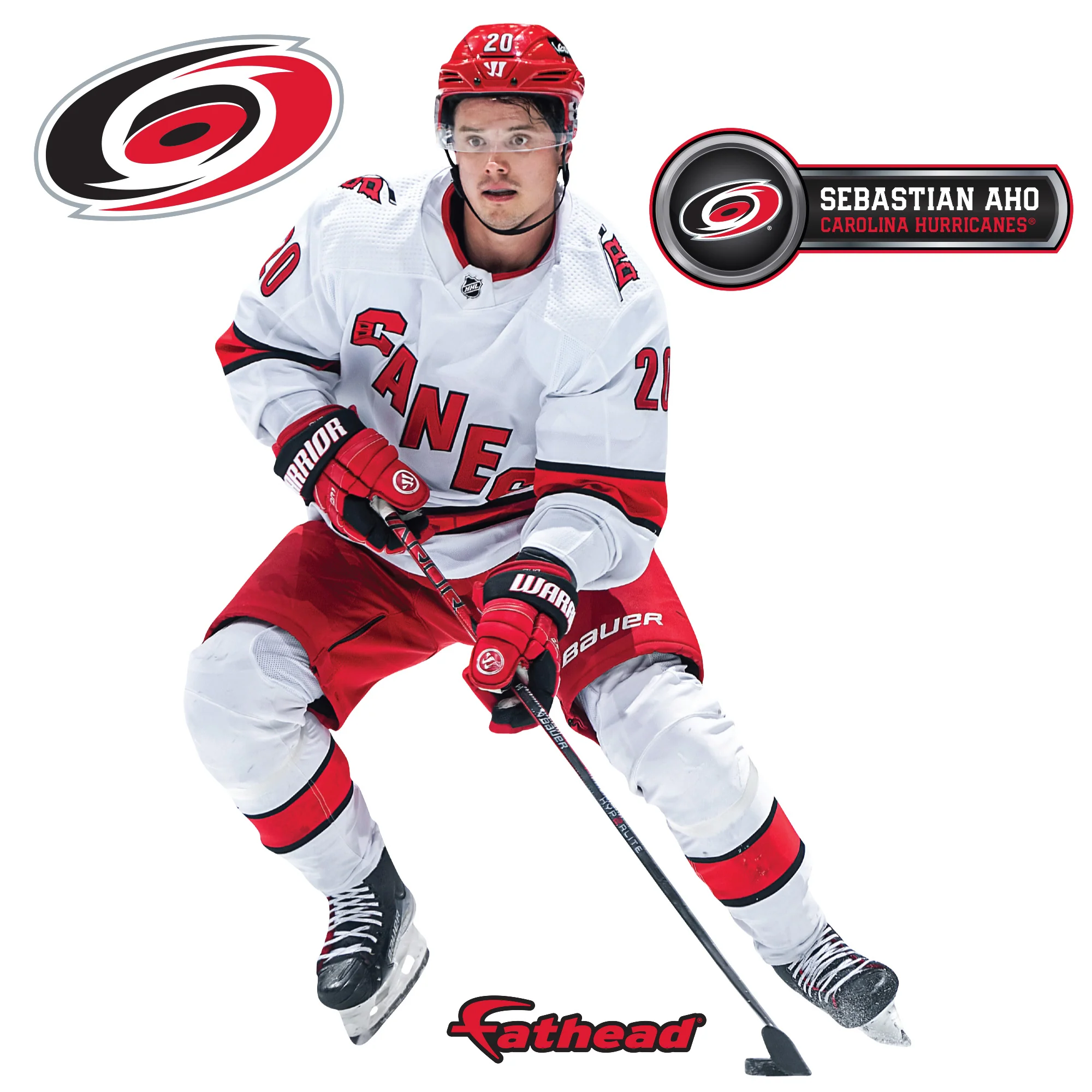 Sebastian Aho - RealBig Collection - Official NHL - Carolina Hurricanes - Reusable Vinyl Wall Decals #2 - Image 8