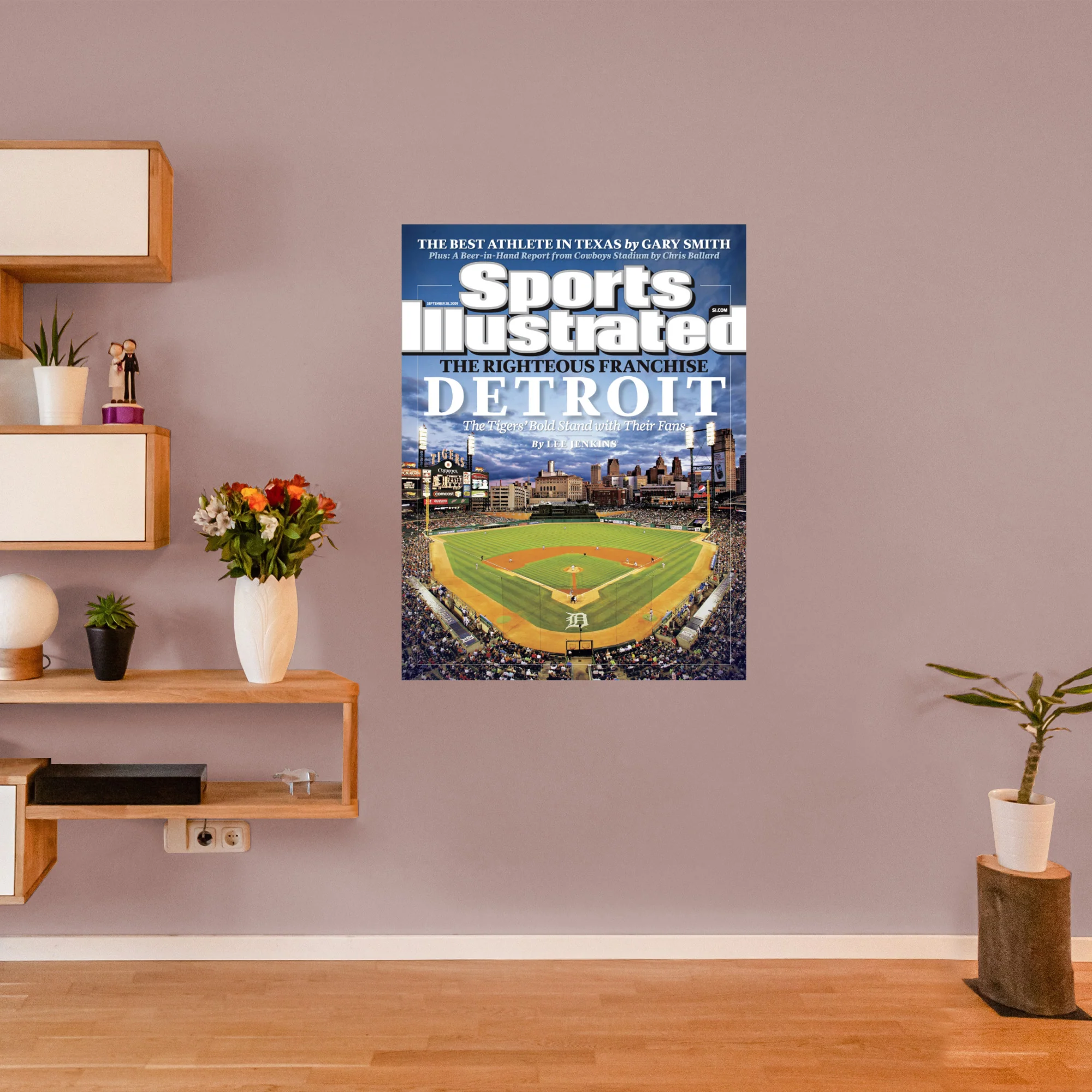 September 2009 Sports Illustrated Cover - Peel & Stick Poster - Official MLB - Detroit Tigers - Reusable Vinyl Wall Decal - Image 3