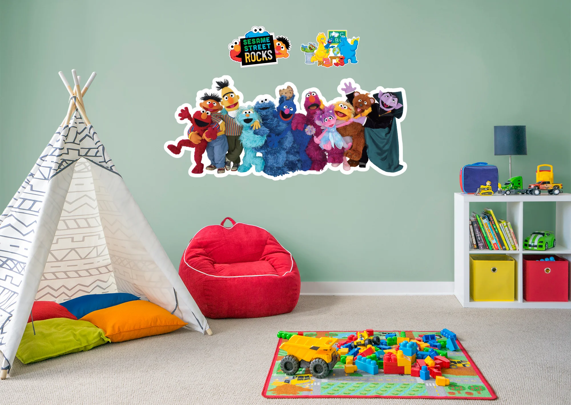 Sesame Street - RealBig Group ONE Collection - Official Sesame Street - Reusable Vinyl Wall Decals - Image 3