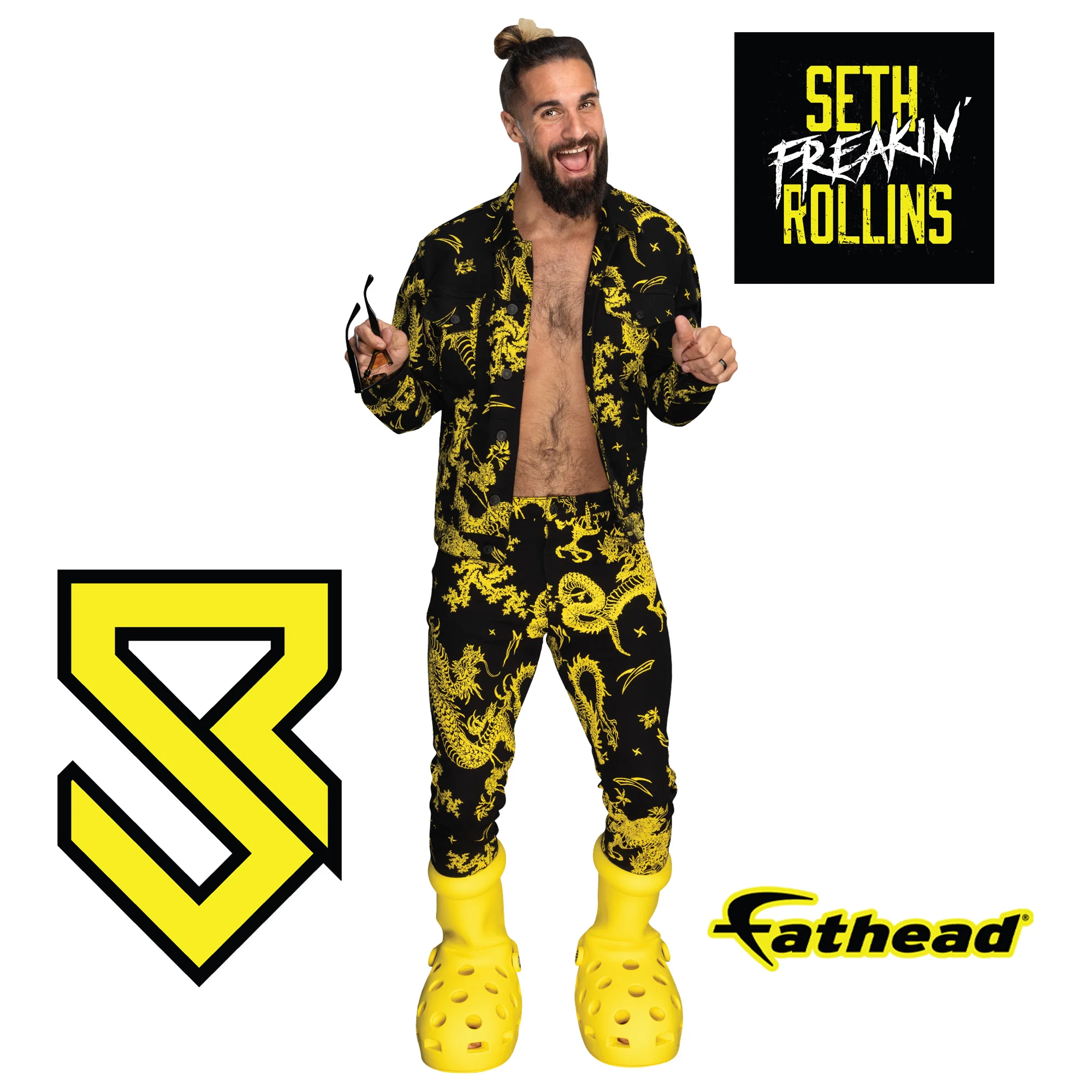 Seth Rollins - RealBig Collection - Official WWE - Reusable Vinyl Wall Decals #4 - Image 9