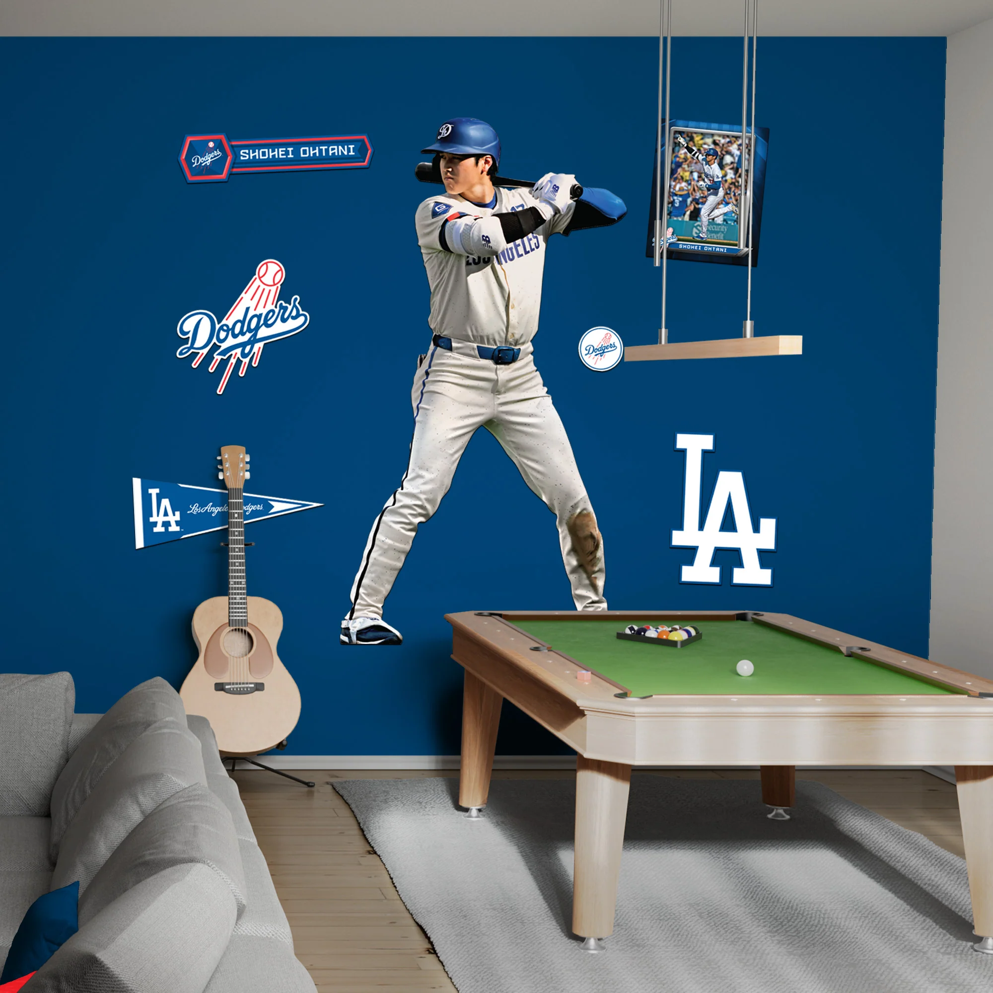 Shohei Ohtani - RealBig City Connect Collection - Official MLB - Los Angeles Dodgers - Reusable Vinyl Wall Decals - Image 3