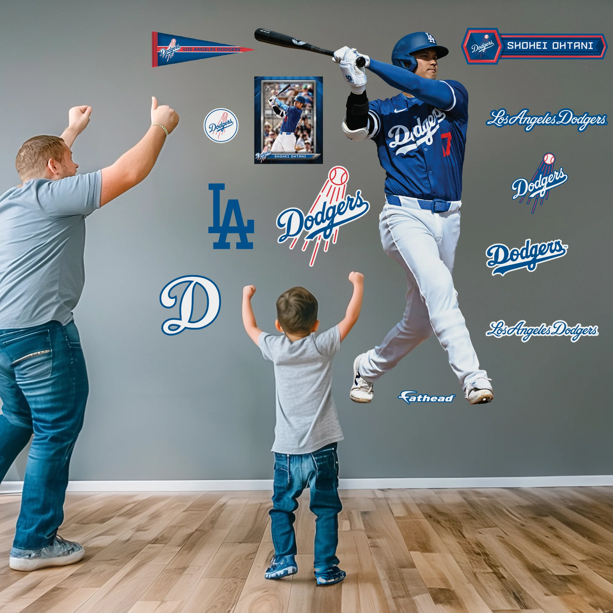 Shohei Ohtani - RealBig Collection - Official MLB - Los Angeles Dodgers - Reusable Vinyl Wall Decals - Image 3