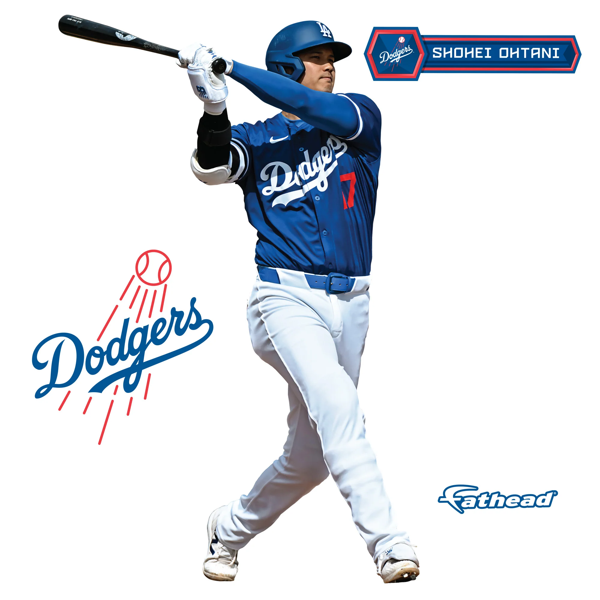 Shohei Ohtani - RealBig Collection - Official MLB - Los Angeles Dodgers - Reusable Vinyl Wall Decals - Image 6