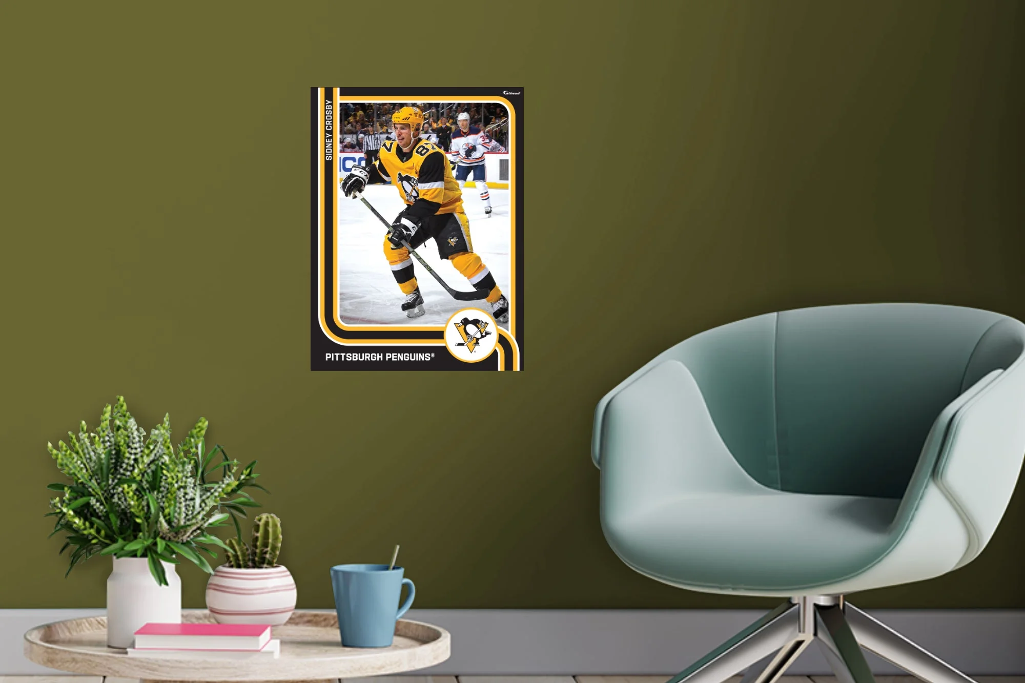 Sidney Crosby - Peel & Stick Poster - Official NHL - Pittsburgh Penguins - Reusable Vinyl Wall Decal - Image 6