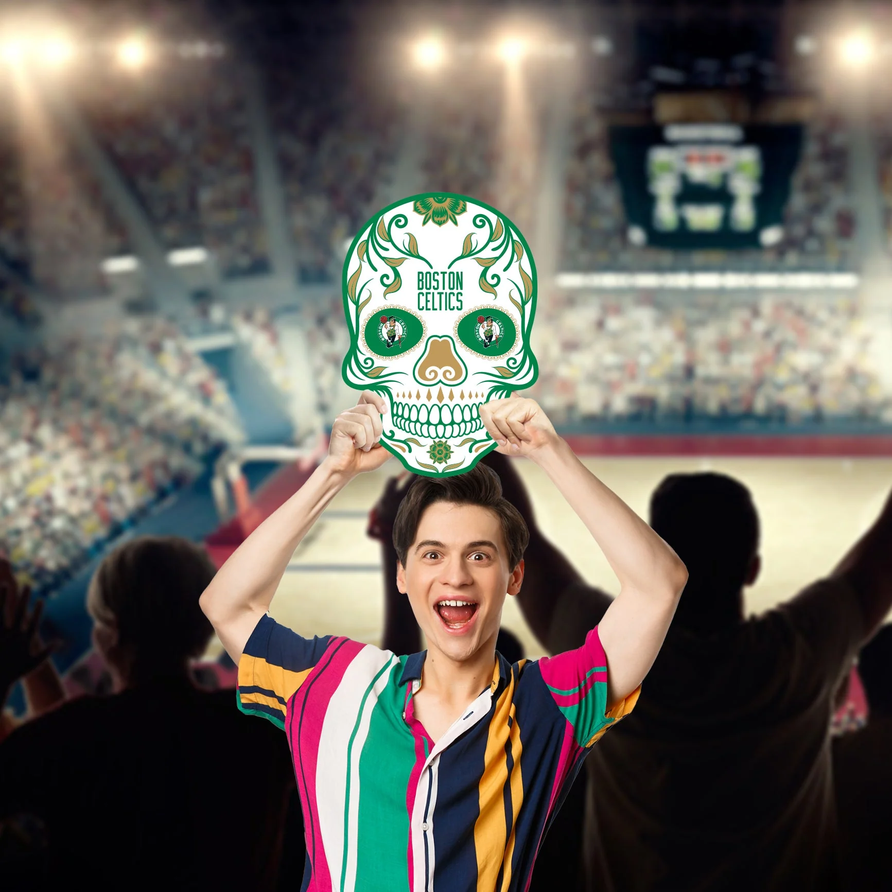 Skull - Big Head - Official NBA - Boston Celtics - Foam Core Cutout - Image 3