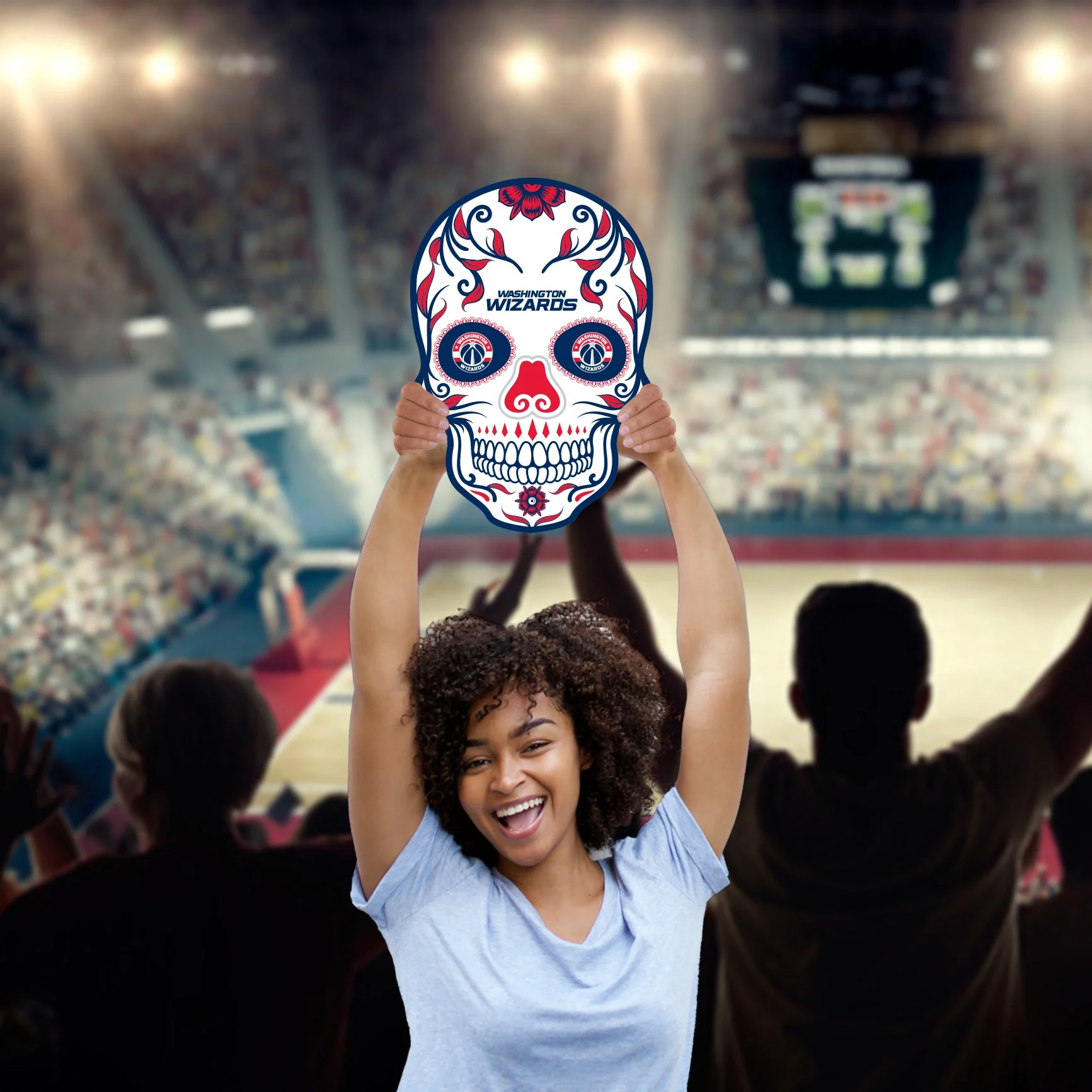 Skull - Big Head - Official NBA - Washington Wizards - Foam Core Cutout - Image 3
